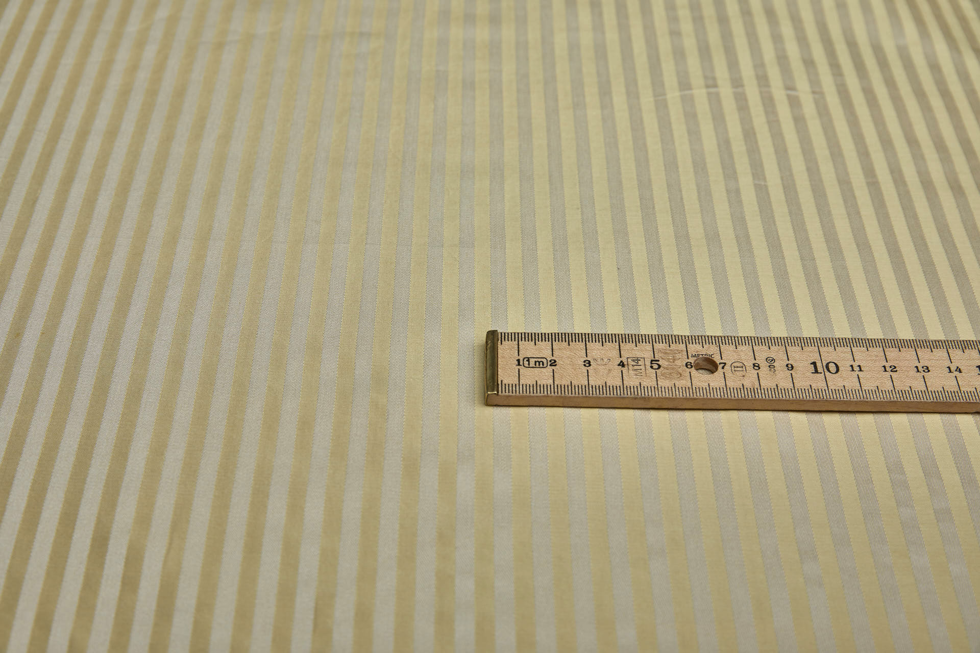 Woven Stripe Brocade - Creamy Yellow fabric, image 4 of 8