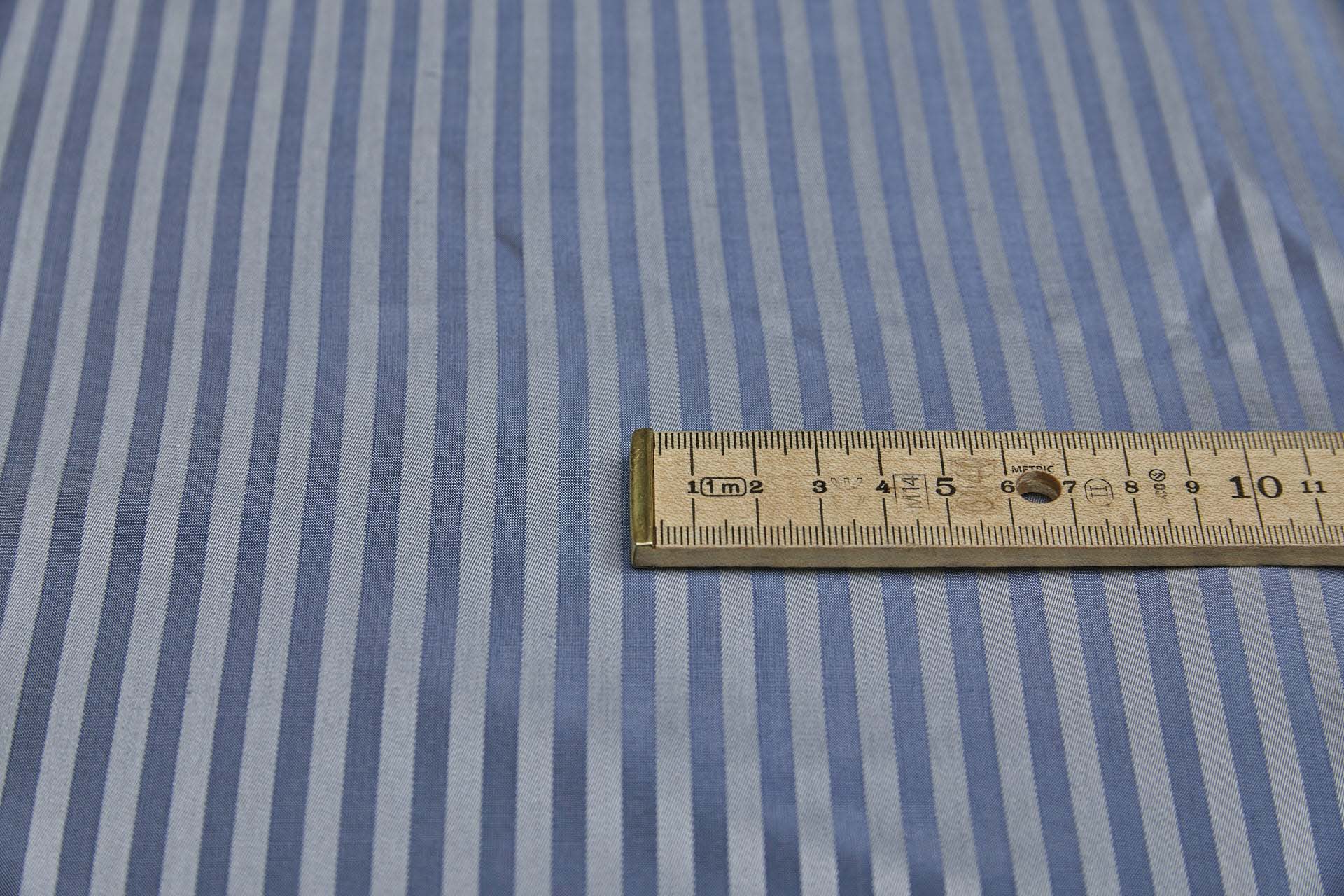 Woven Stripe Brocade - Light Blue fabric, image 3 of 7