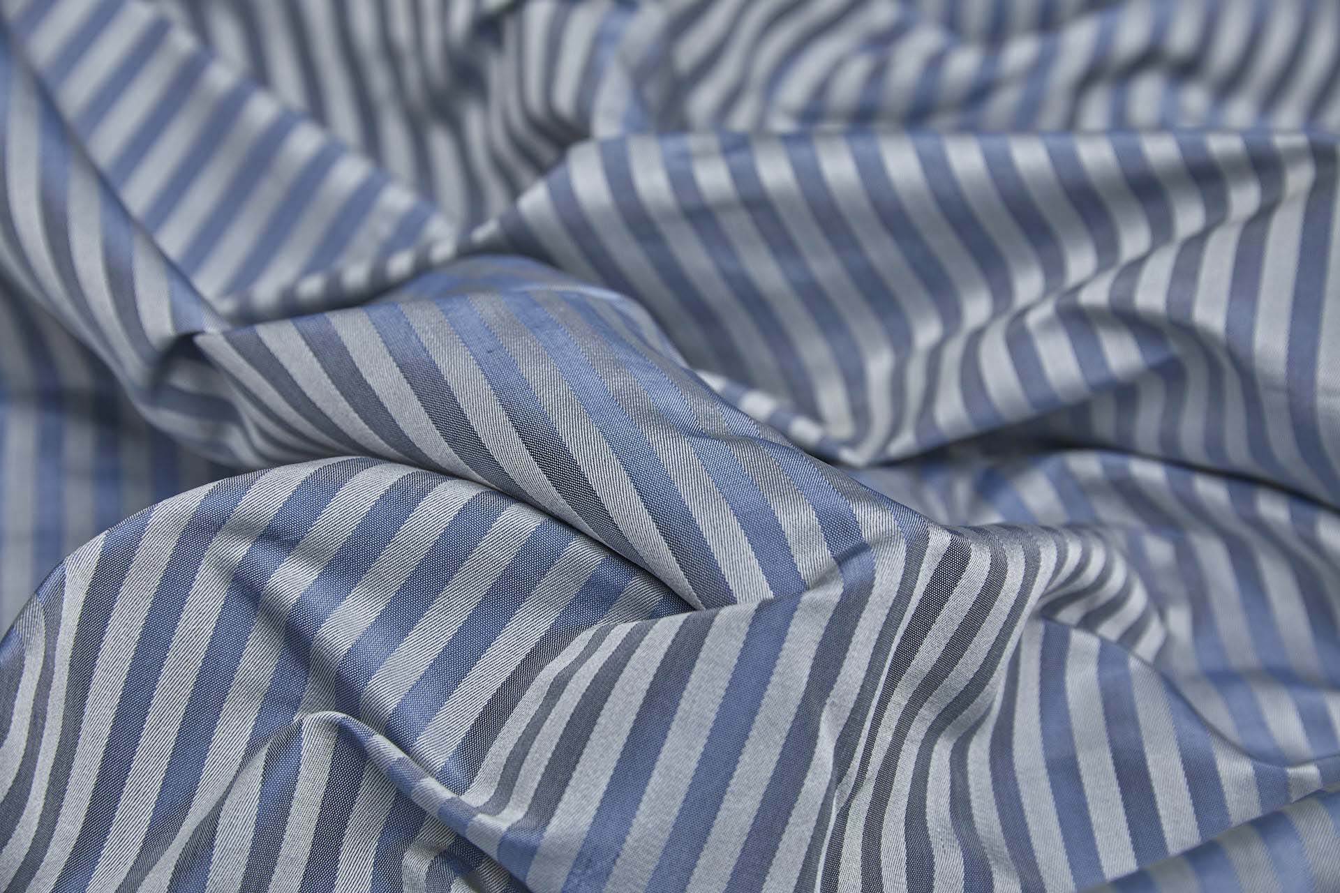 Woven Stripe Brocade - Light Blue fabric, image 4 of 7