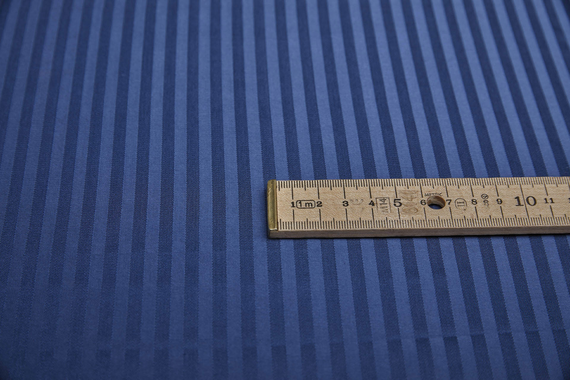 Woven Stripe Brocade - French Navy fabric, image 3 of 7