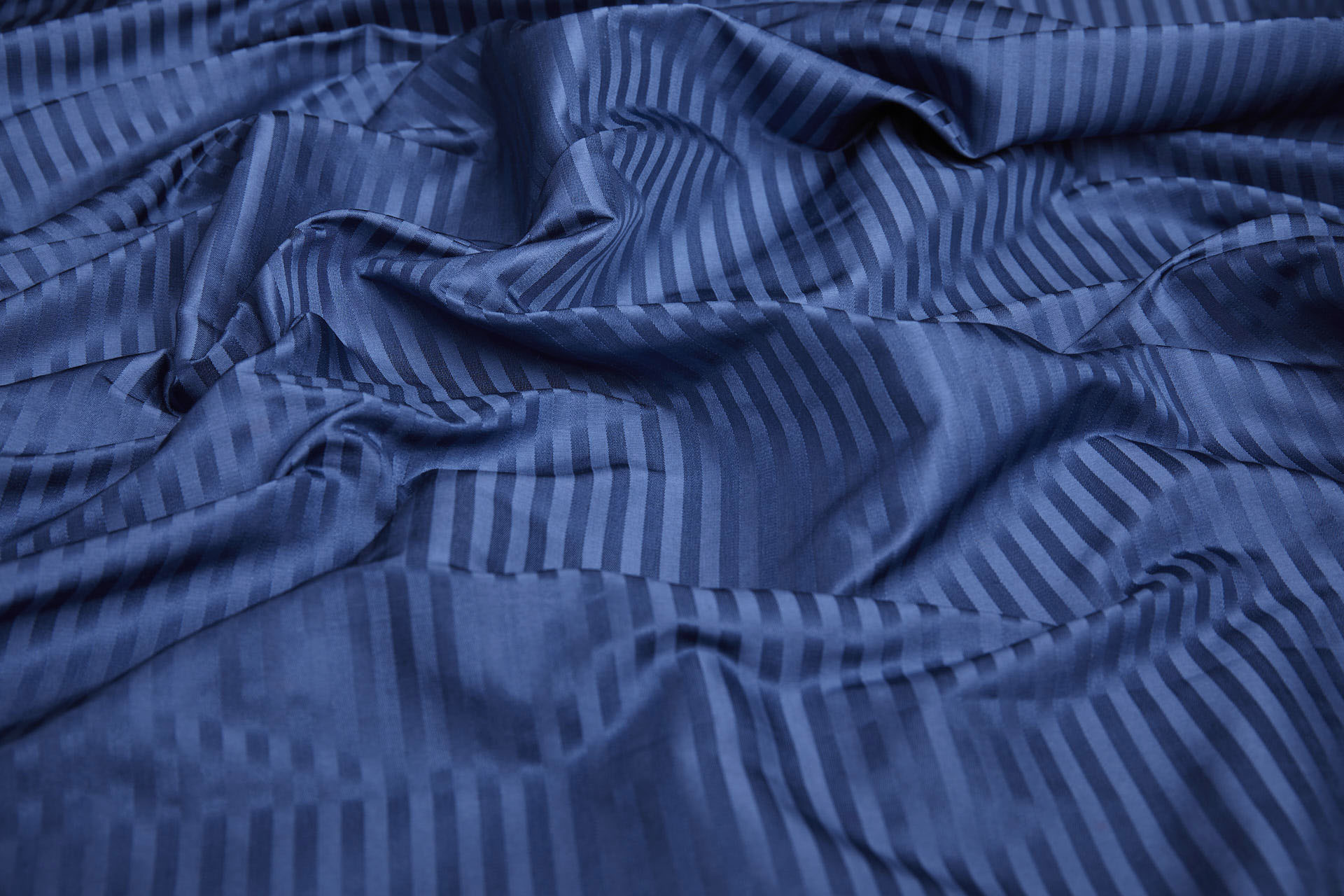 Woven Stripe Brocade - French Navy fabric, image 4 of 7