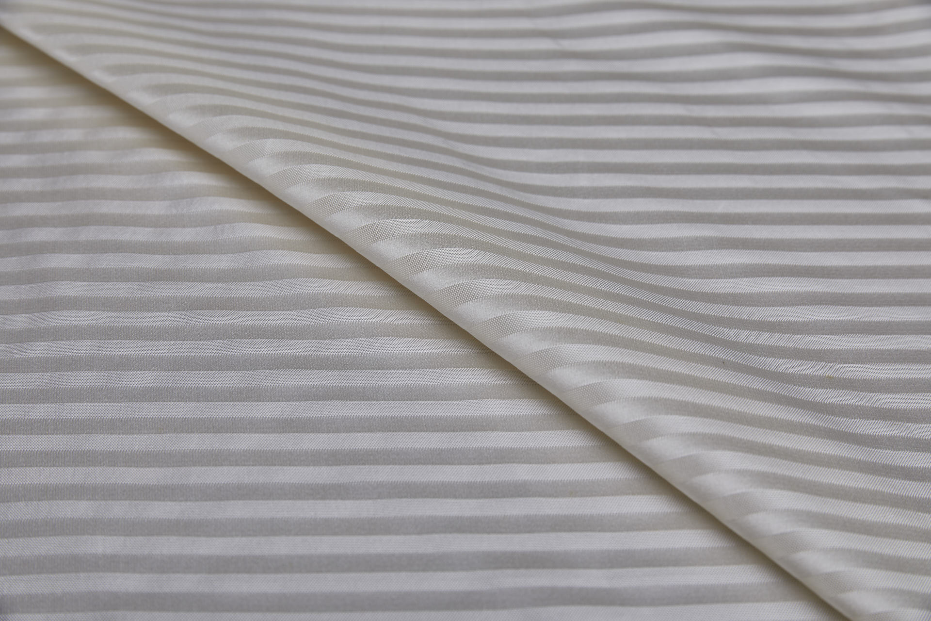 Woven Stripe Brocade - Ivory fabric