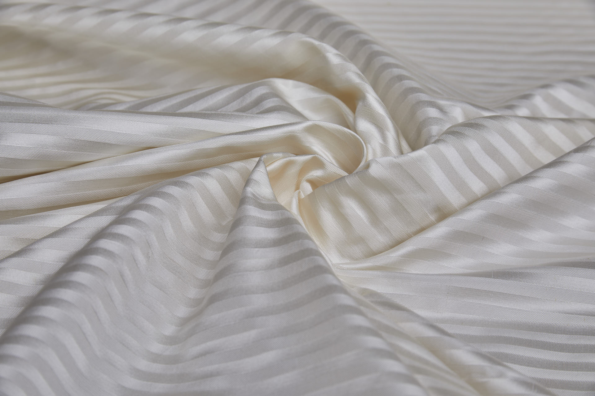 Woven Stripe Brocade - Ivory fabric, image 4 of 8