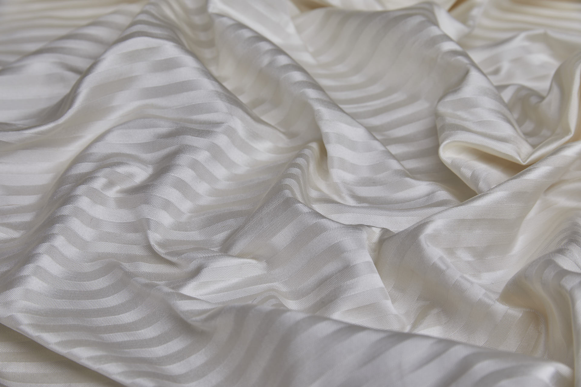 Woven Stripe Brocade - Ivory fabric, image 5 of 8