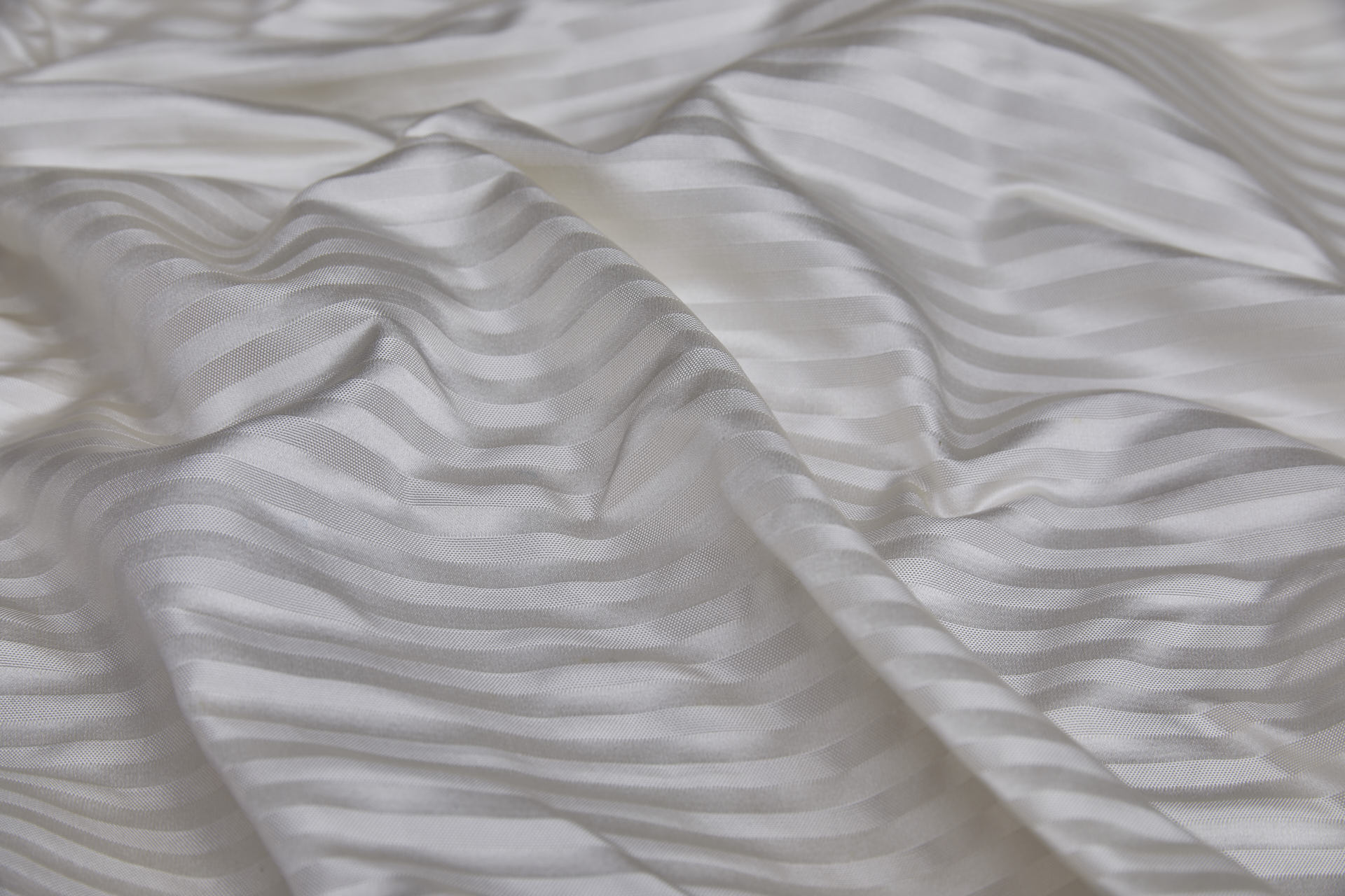 Woven Stripe Brocade - Ivory fabric, image 6 of 8