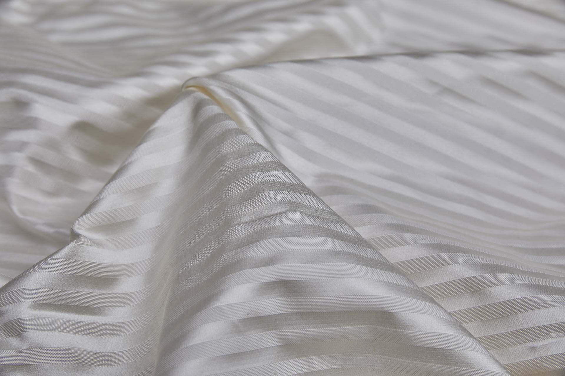 Woven Stripe Brocade - Ivory fabric, image 7 of 8