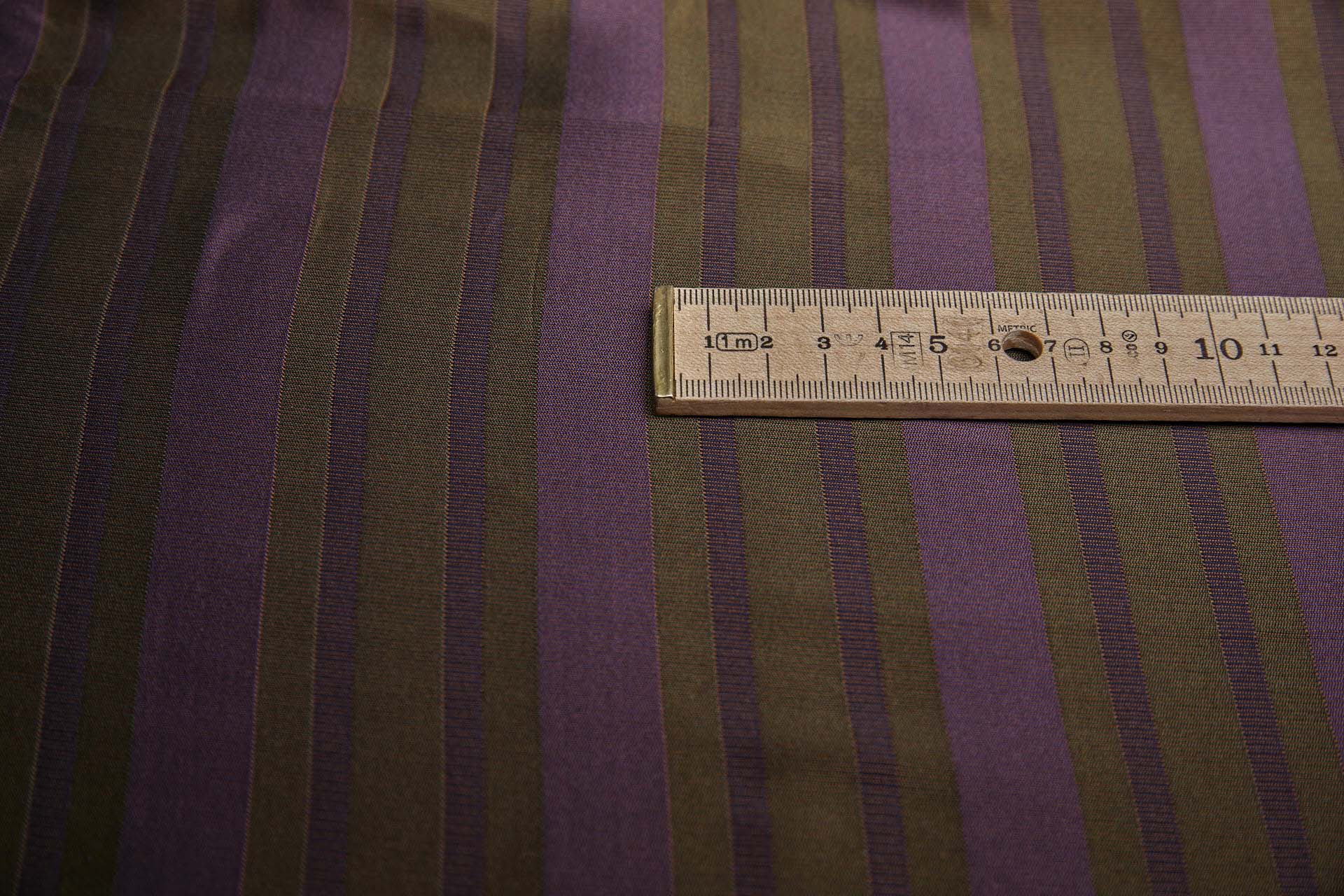 Reversible Stripe Brocade - Plum, Olive, Green and Purple fabric, image 9 of 9