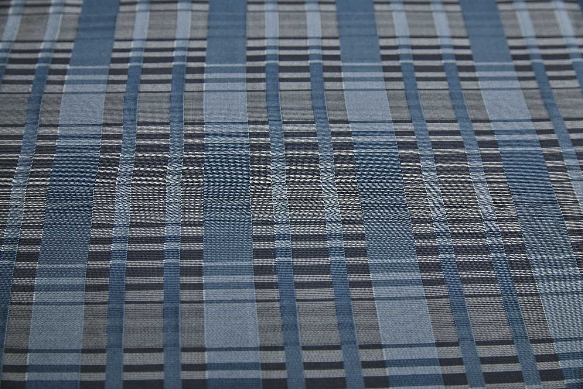 Reversible Stripe Brocade - Grey, Blue and Navy fabric, image 6 of 10