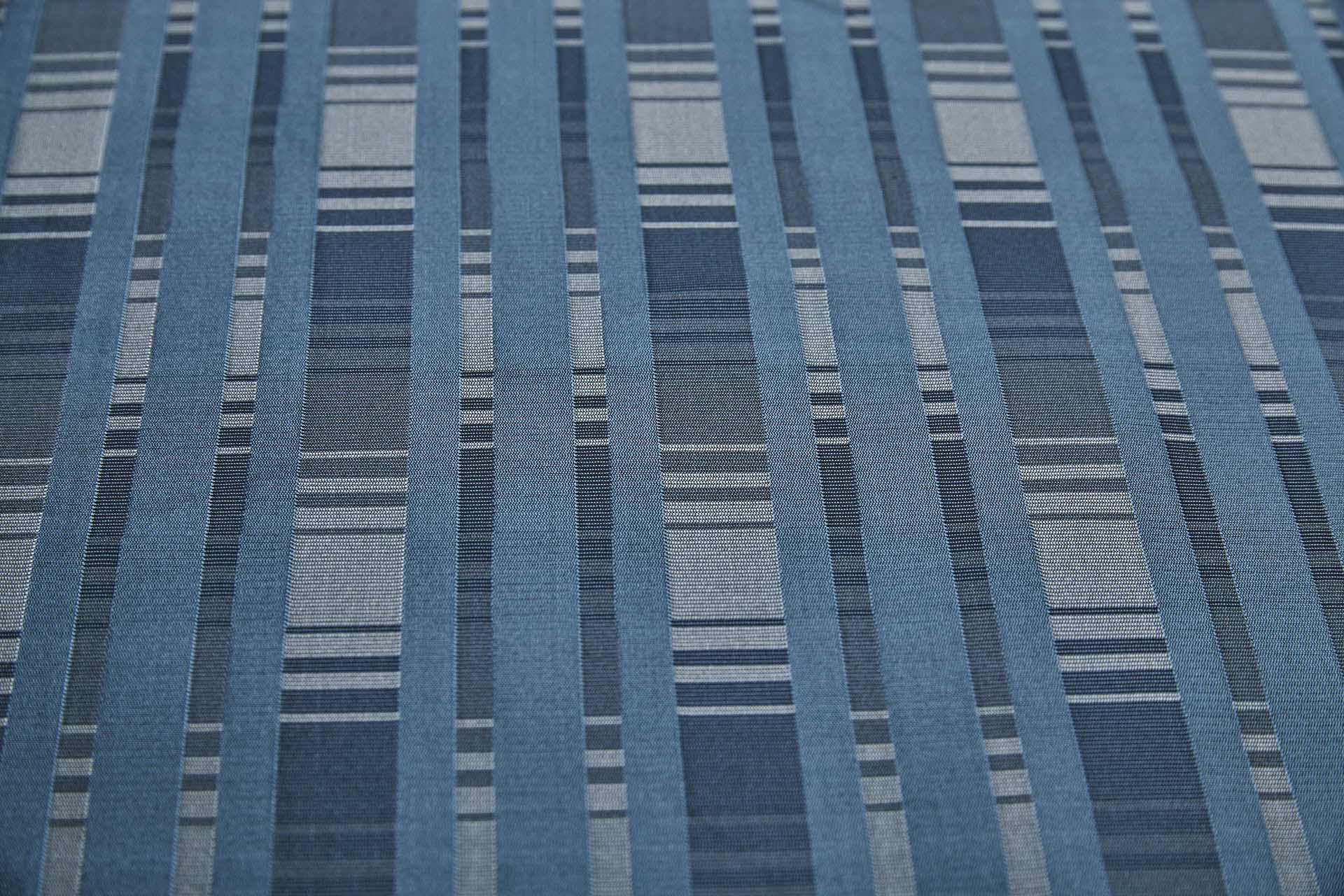 Reversible Stripe Brocade - Grey, Blue and Navy fabric, image 8 of 10