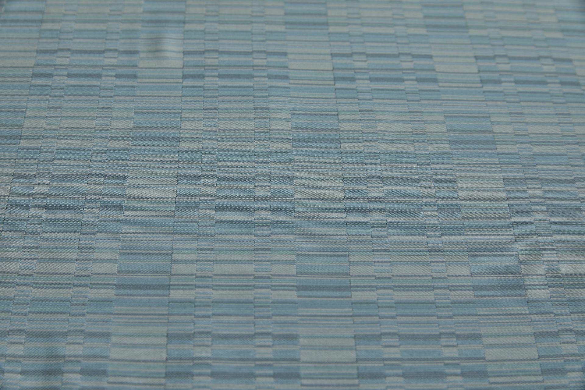 Reversible Stripe Brocade - Pale Grey, Mint and Pale Blue fabric, image 3 of 6