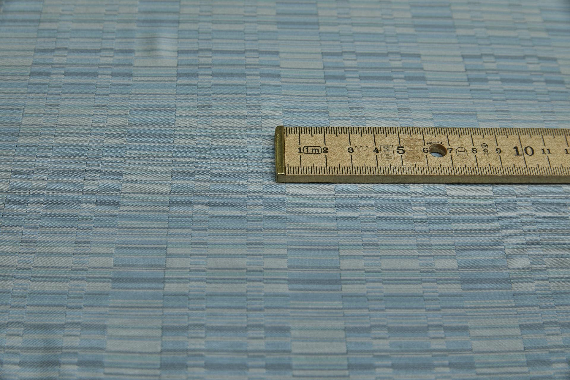 Reversible Stripe Brocade - Pale Grey, Mint and Pale Blue fabric, image 4 of 6