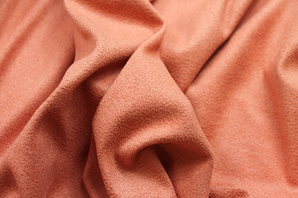 Soft Suedette - Apricot fabric, image 4 of 6