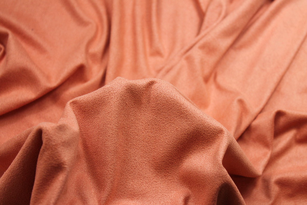 Soft Suedette - Apricot fabric, image 5 of 6