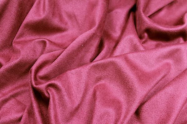 Soft Suedette - Carmine Red fabric, image 3 of 6
