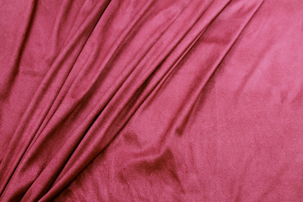 Soft Suedette - Carmine Red fabric, image 5 of 6