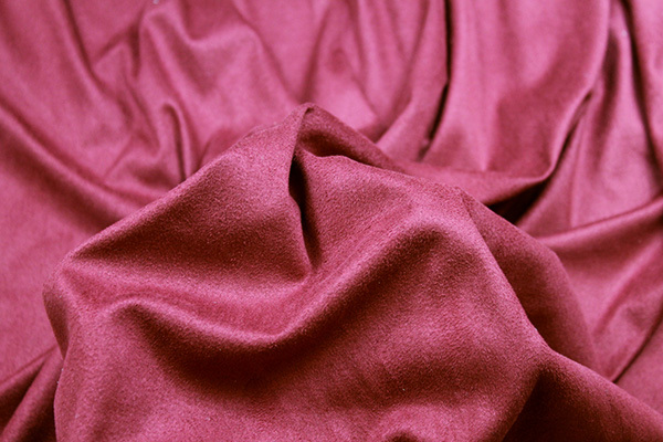 Soft Suedette - Carmine Red fabric, image 6 of 6