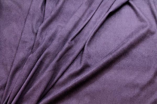 Soft Suedette - Deep Purple fabric, image 3 of 5