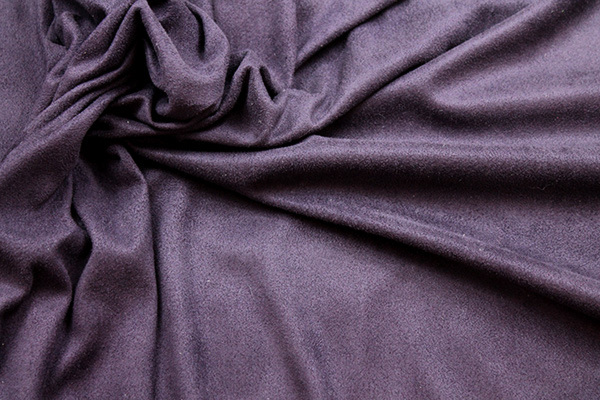 Soft Suedette - Deep Purple fabric, image 4 of 5