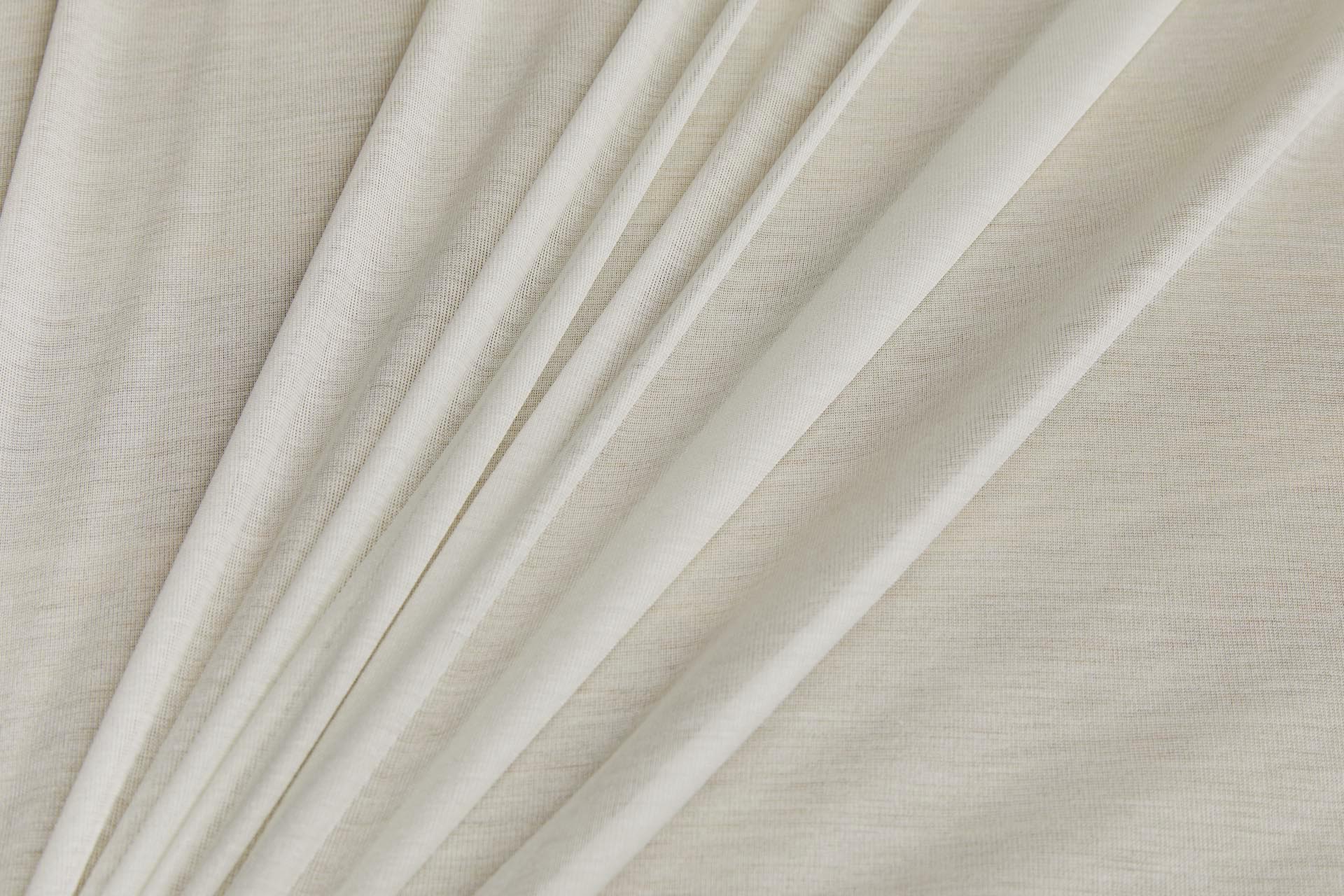 Super Fine Sheer Silk Jersey - Ivory fabric, image 2 of 5