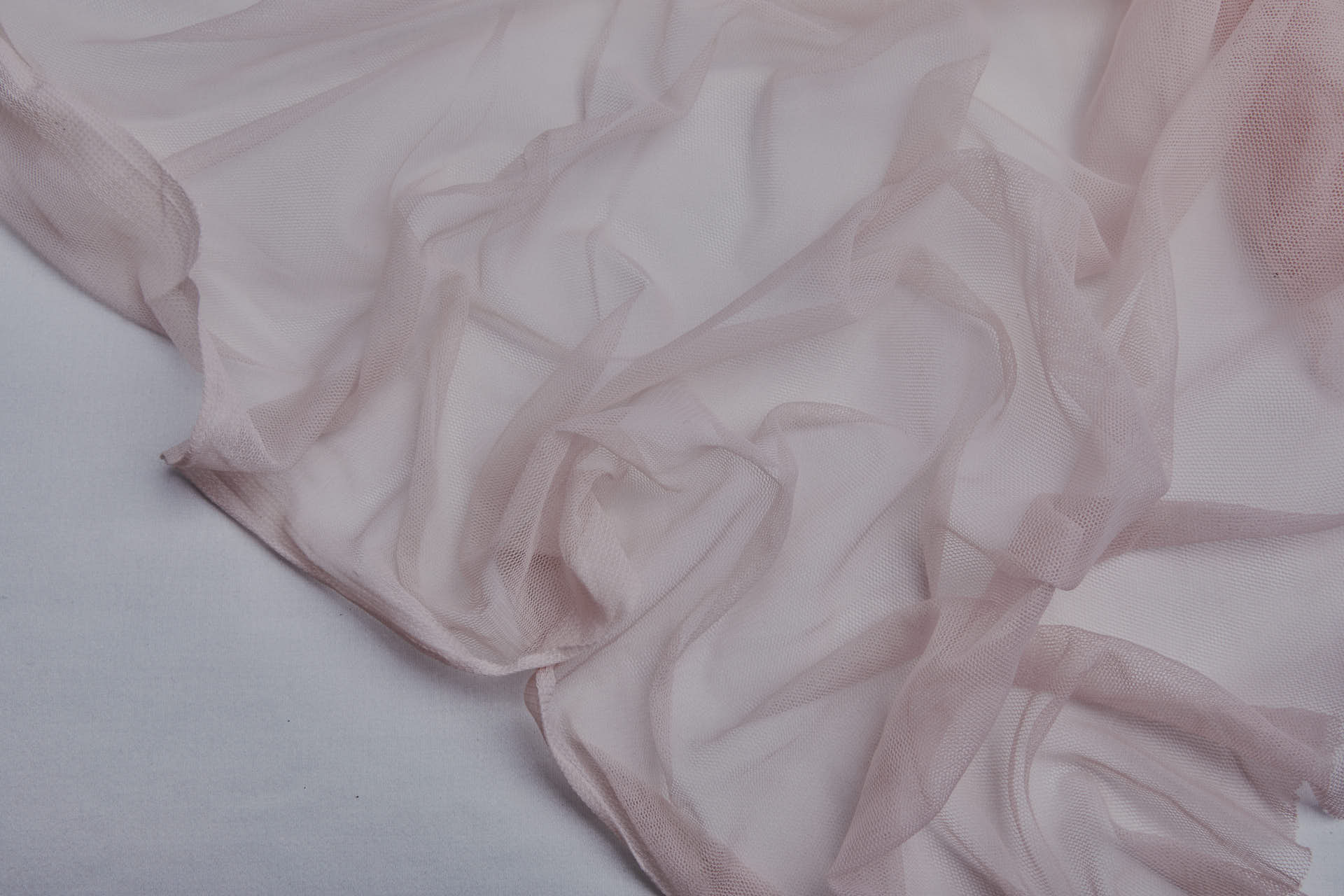 Soft Nylon Tulle - Powder Pink - T52 fabric, image 4 of 6