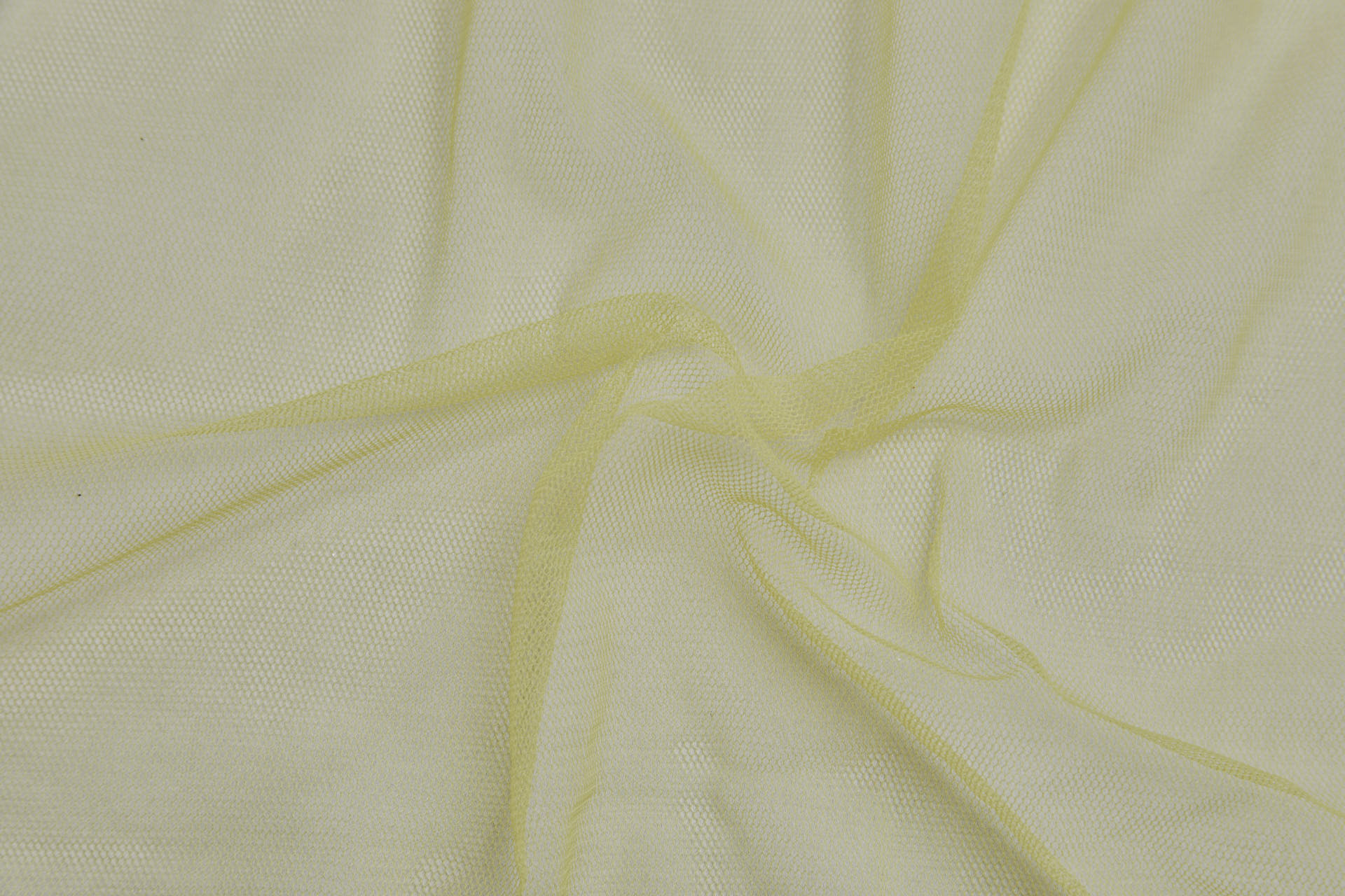 Soft Nylon Tulle - Pale Yellow - T55 fabric, image 4 of 6