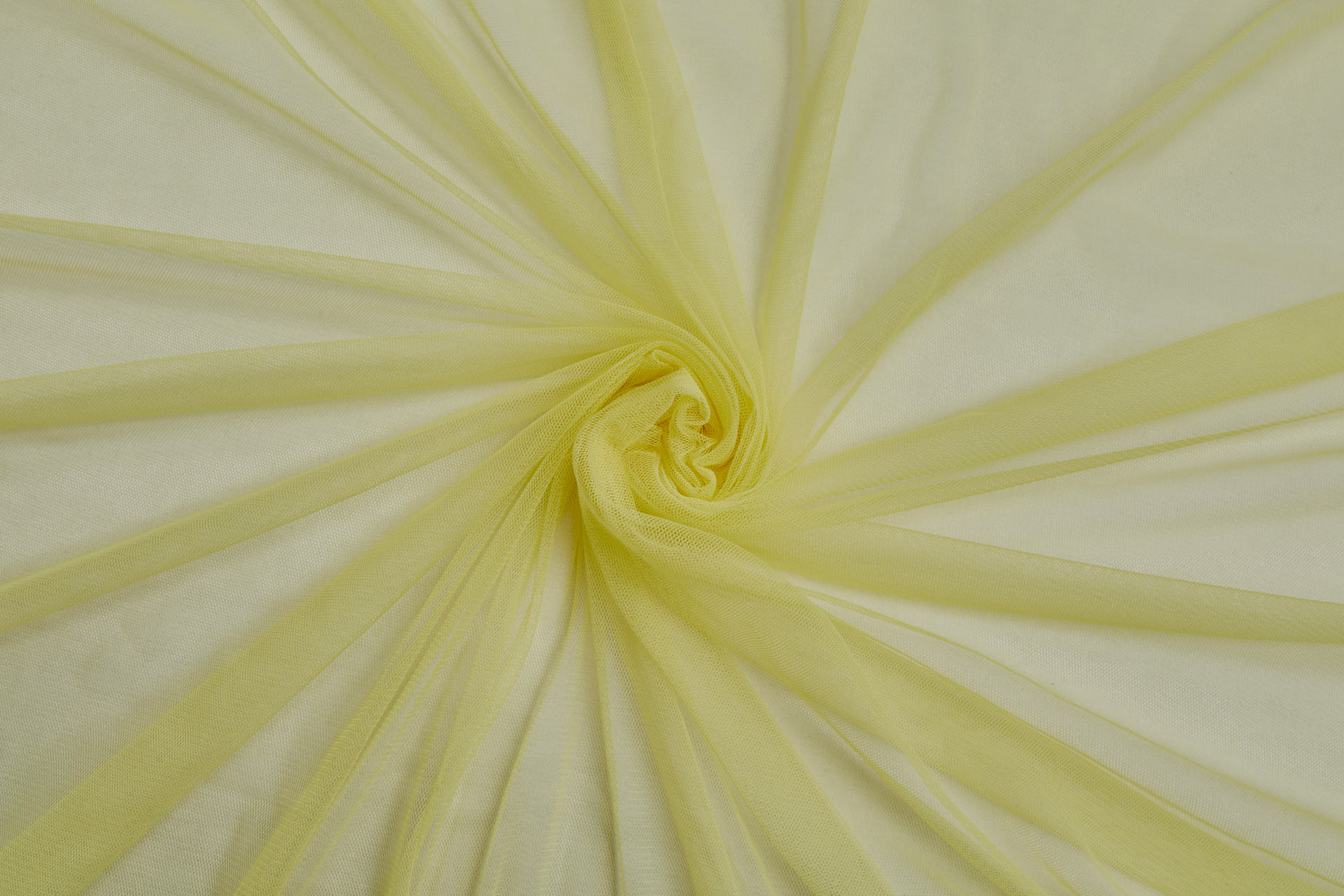 Soft Nylon Tulle - Pale Yellow - T55 fabric