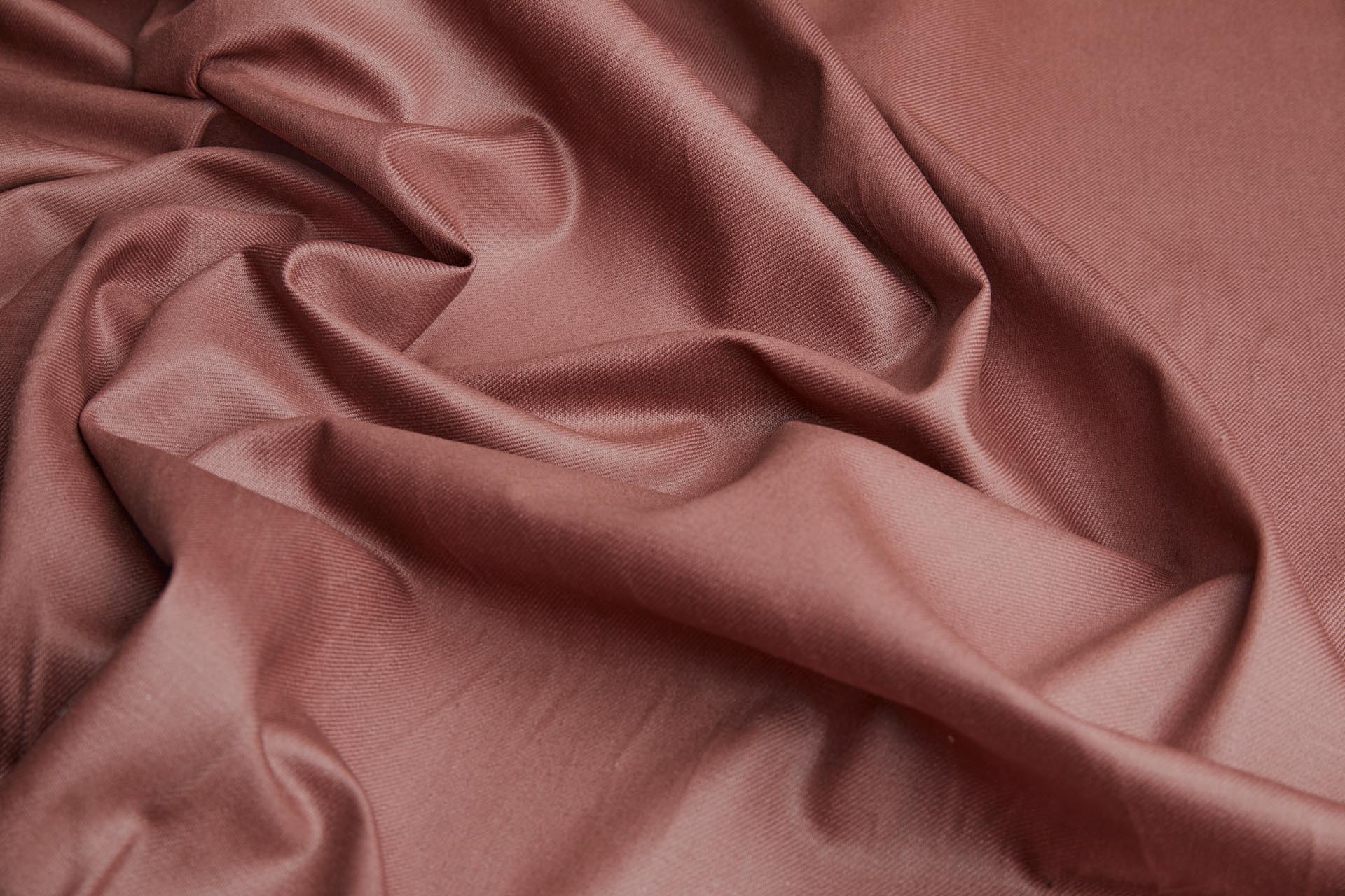Glazed Italian Denim - Terracotta fabric, image 4 of 7