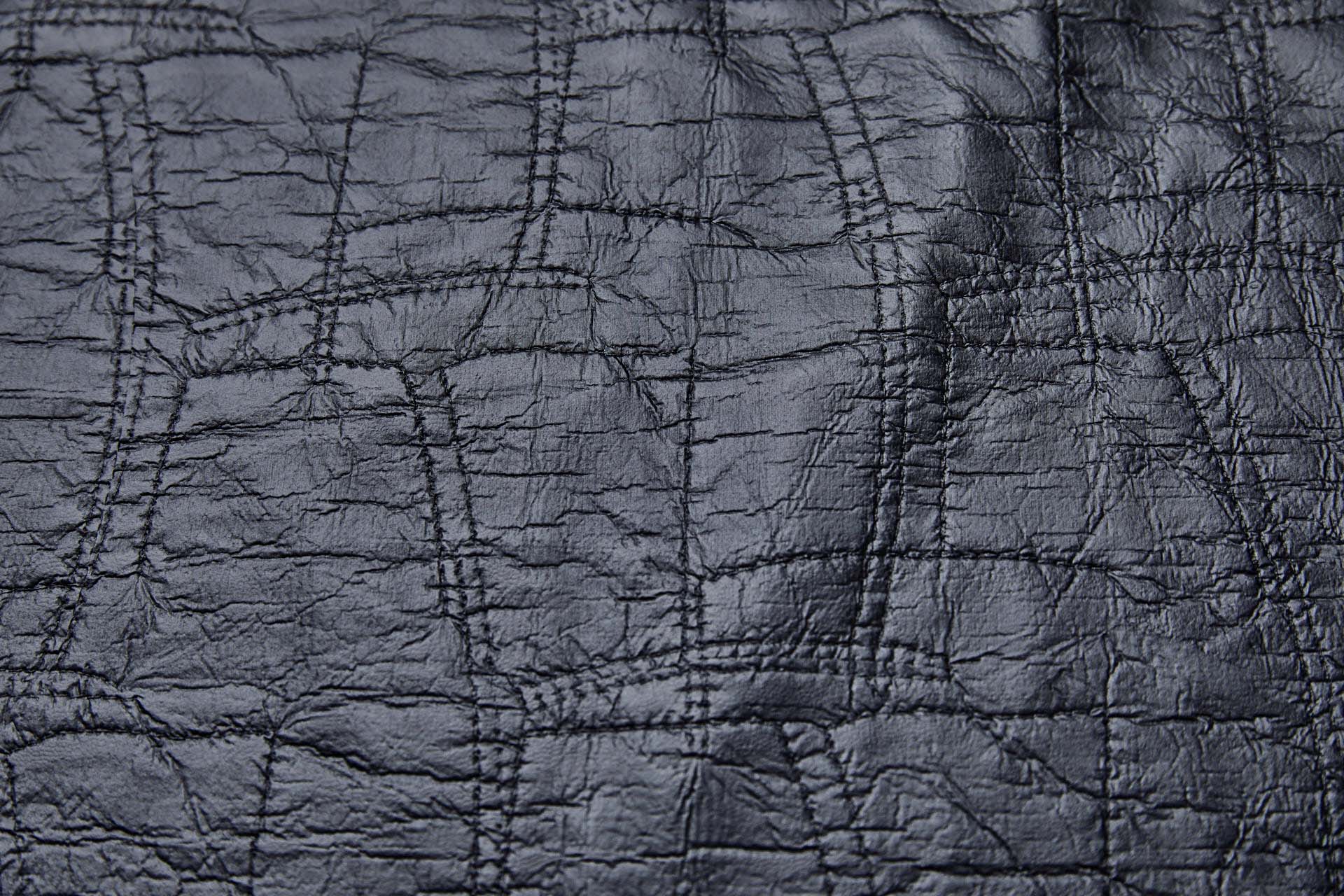 Textured Black Leatherette fabric, image 8 of 9