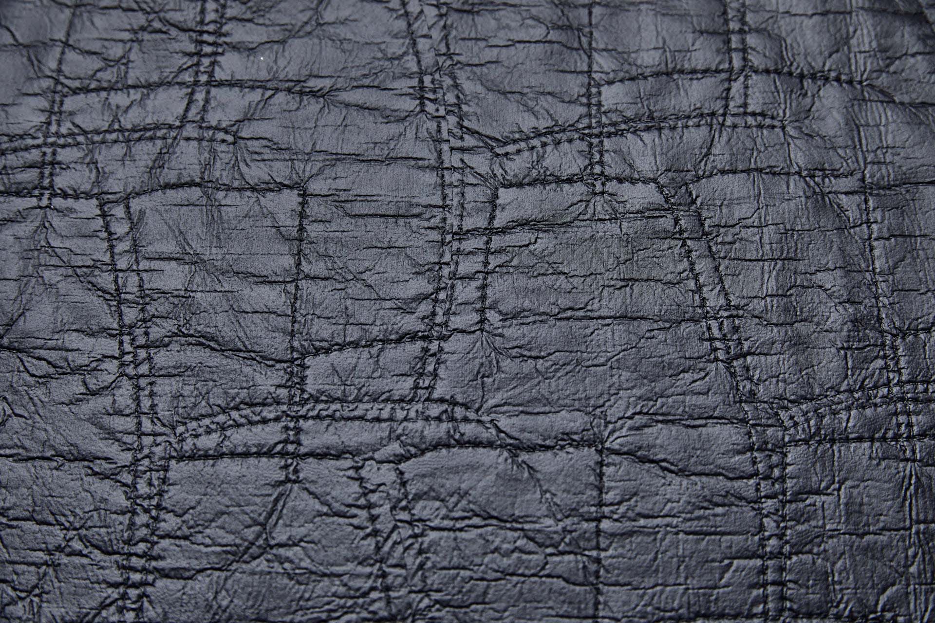 Textured Black Leatherette fabric, image 9 of 9