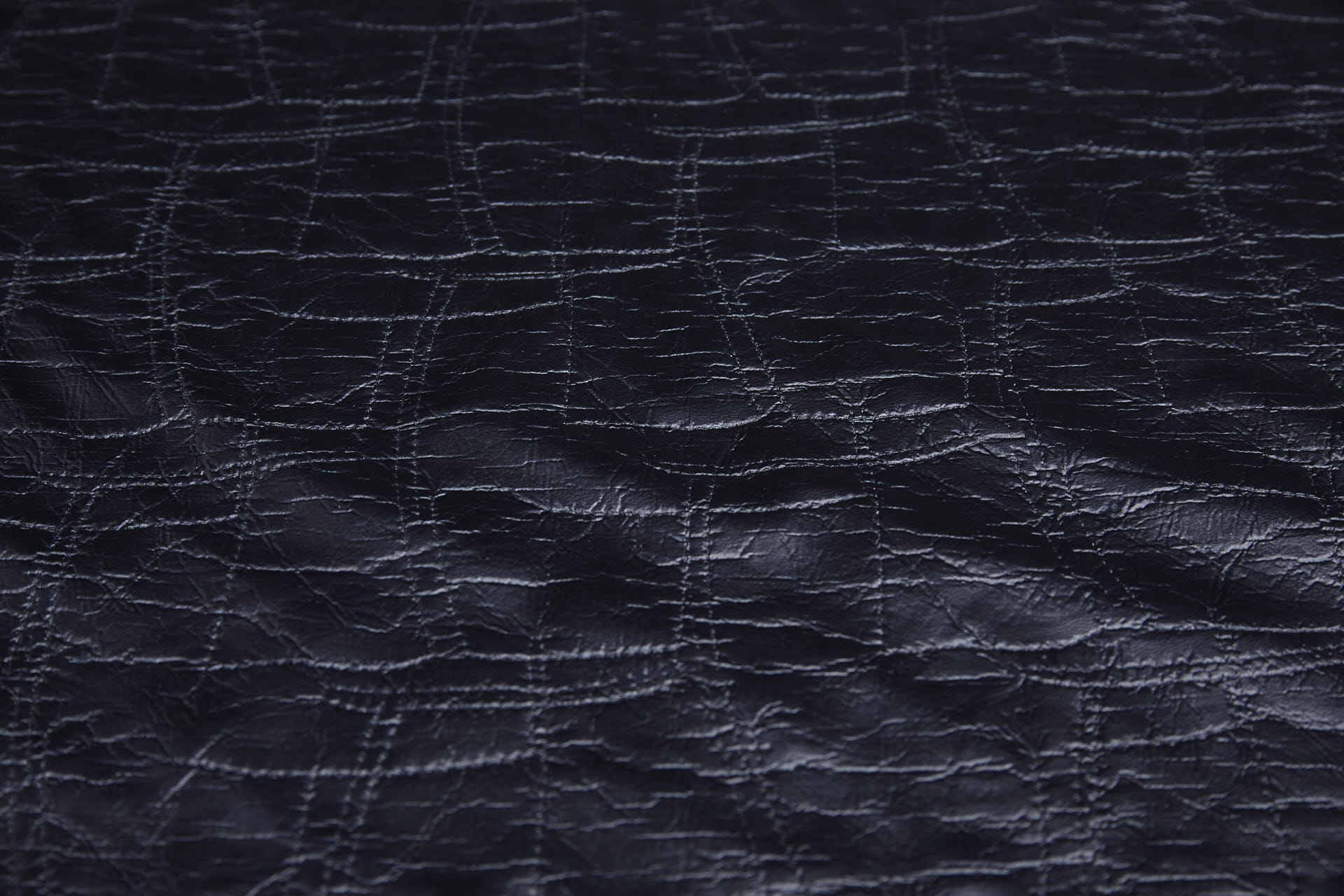 Textured Black Leatherette fabric, image 3 of 9