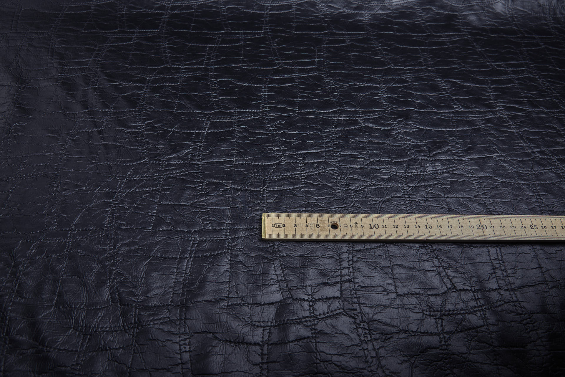 Textured Black Leatherette fabric, image 4 of 9