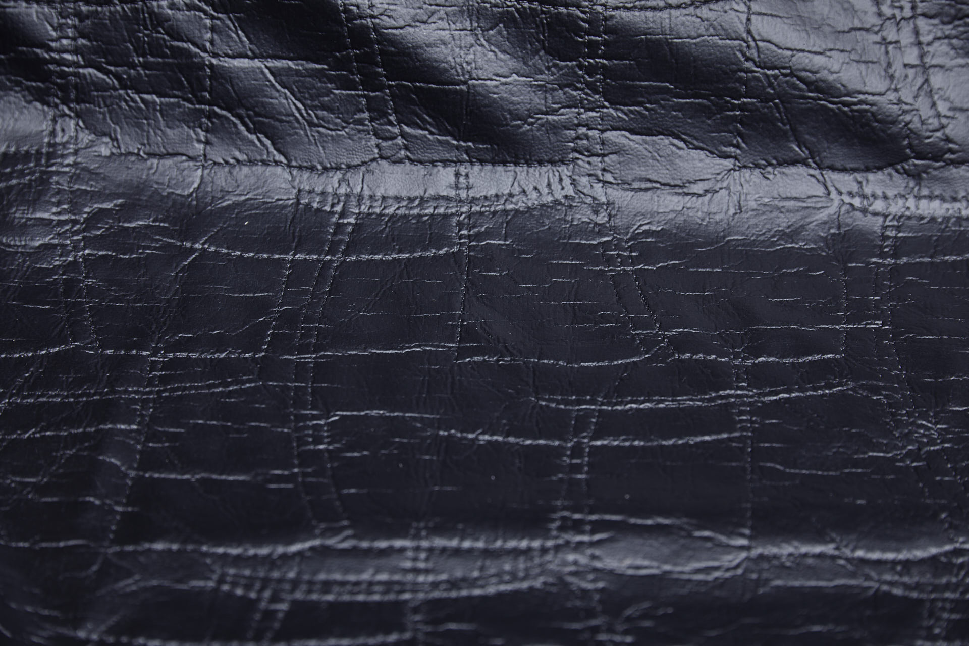 Textured Black Leatherette fabric, image 6 of 9