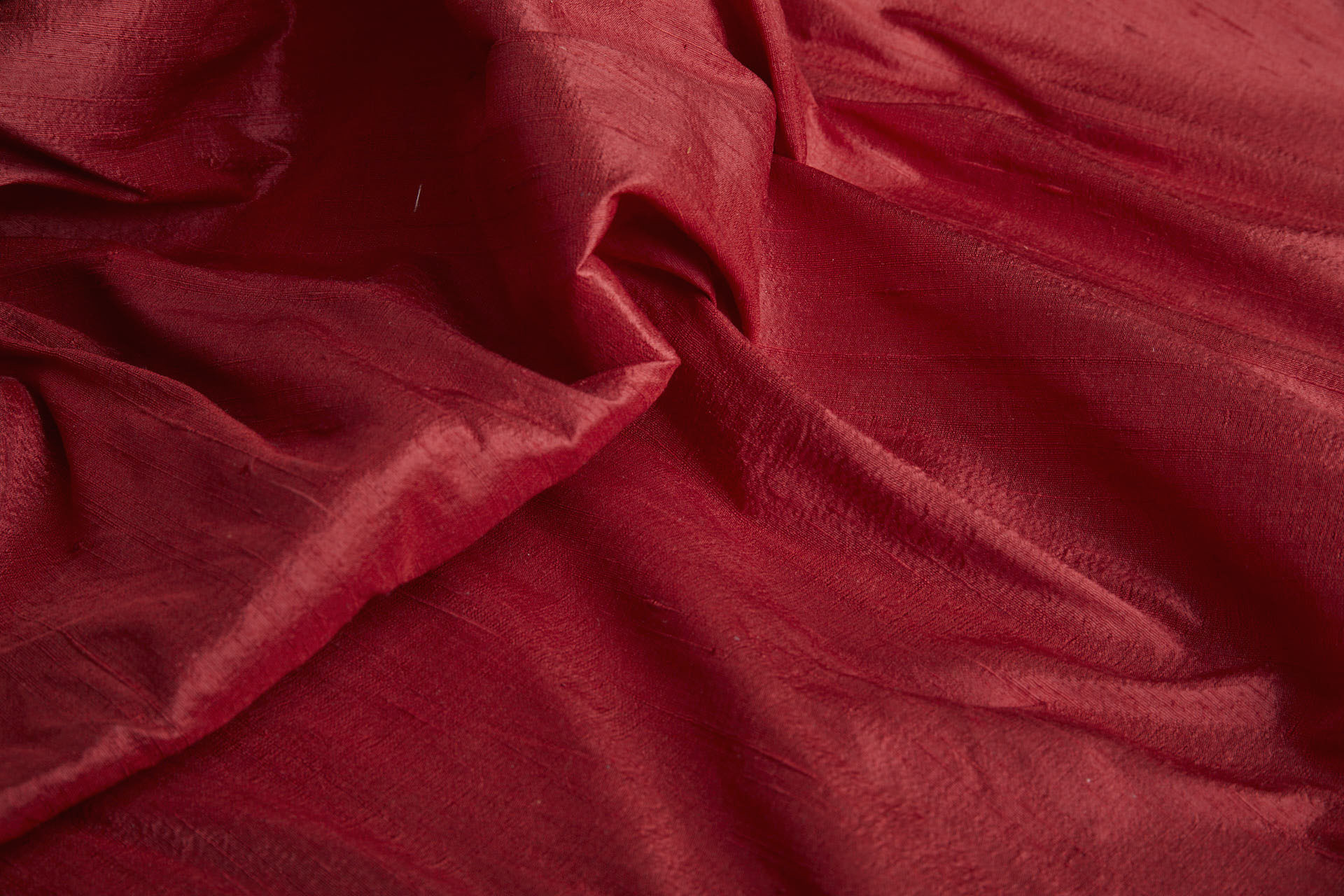 Textured Silk Dupion - Red fabric, image 4 of 4