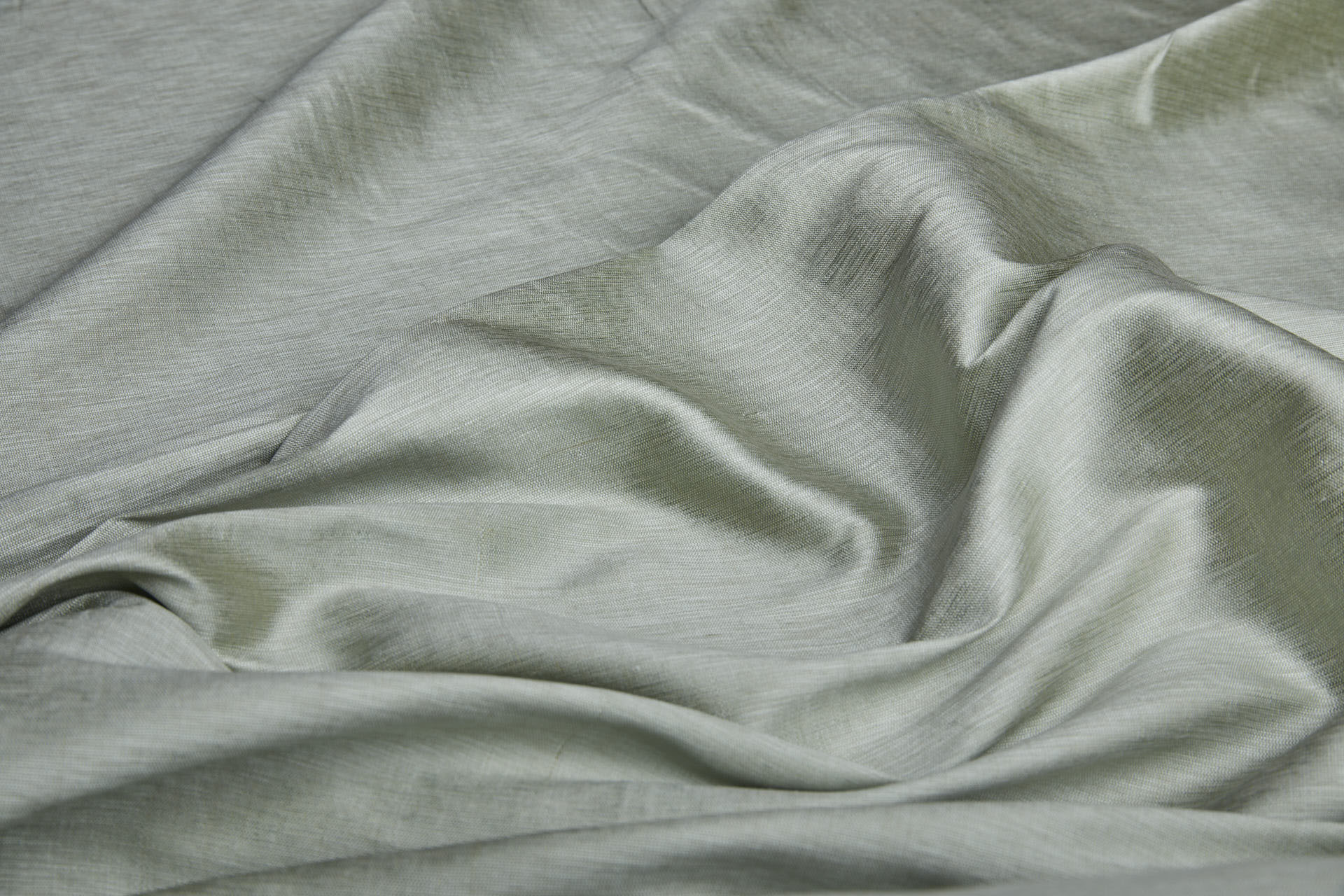 Three Tone Marl Silk Dupion - Sage fabric, image 3 of 7