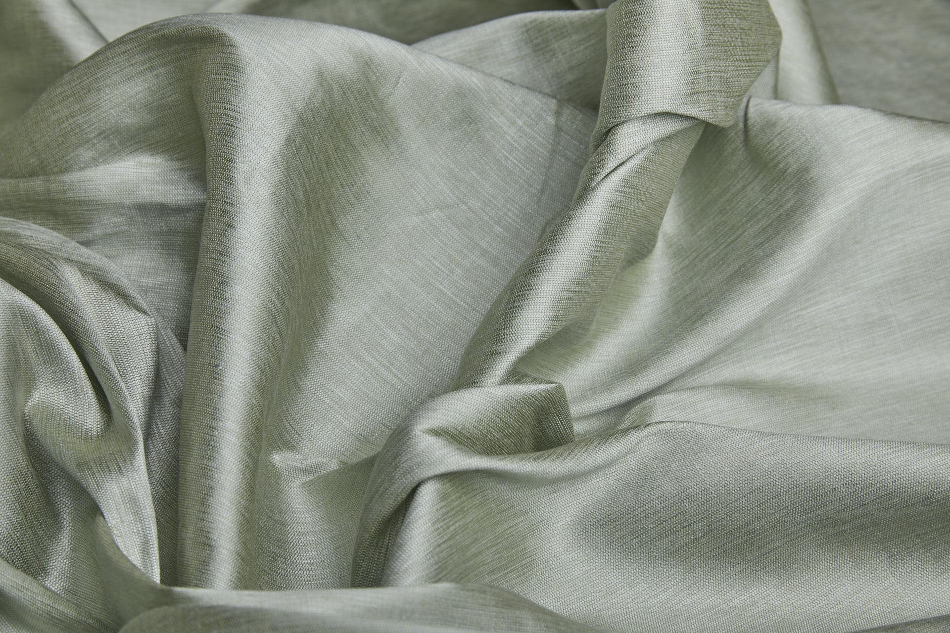 Three Tone Marl Silk Dupion - Sage fabric