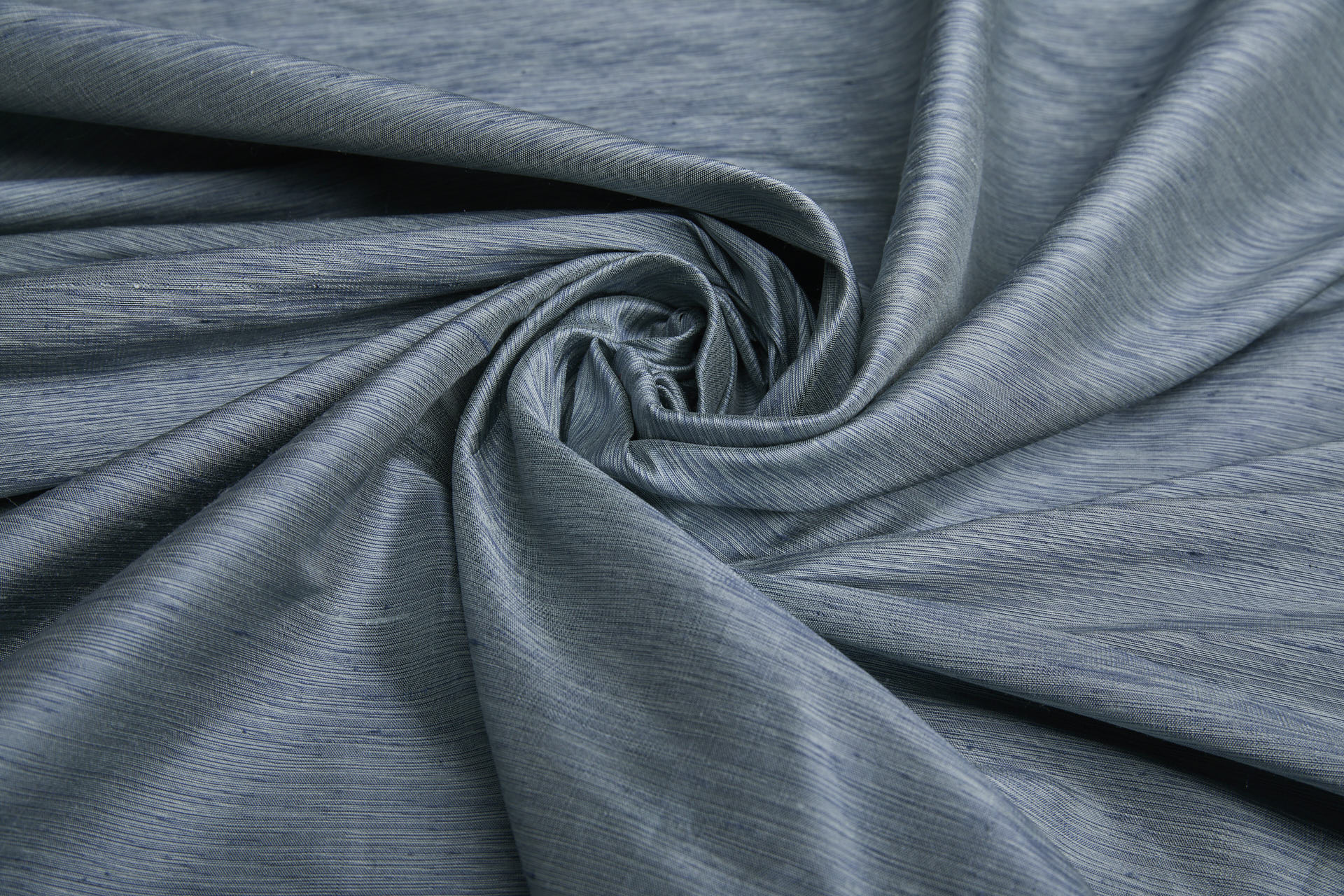 Three Tone Marl Silk Dupion - Cadet Blue fabric