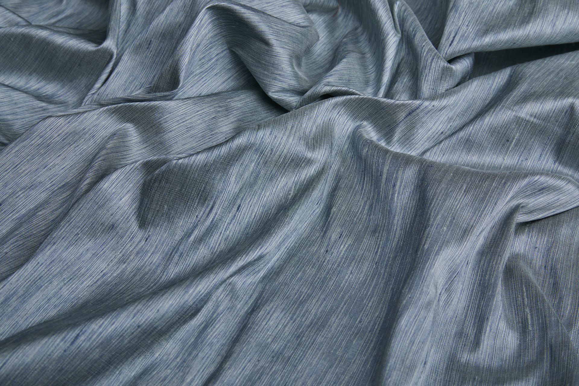 Three Tone Marl Silk Dupion - Cadet Blue fabric, image 4 of 7