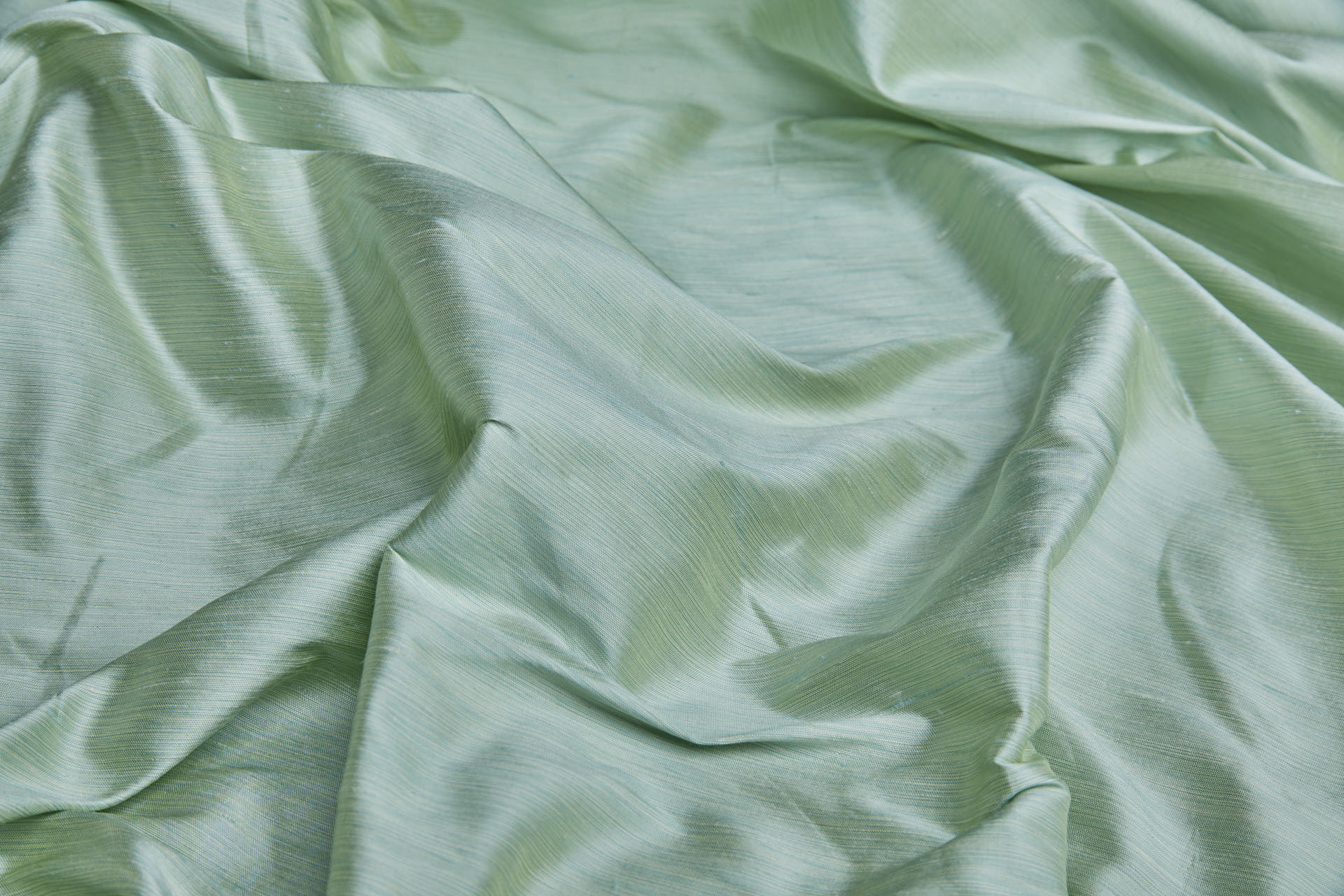 Three Tone Marl Silk Dupion - Fresh Green fabric, image 3 of 7