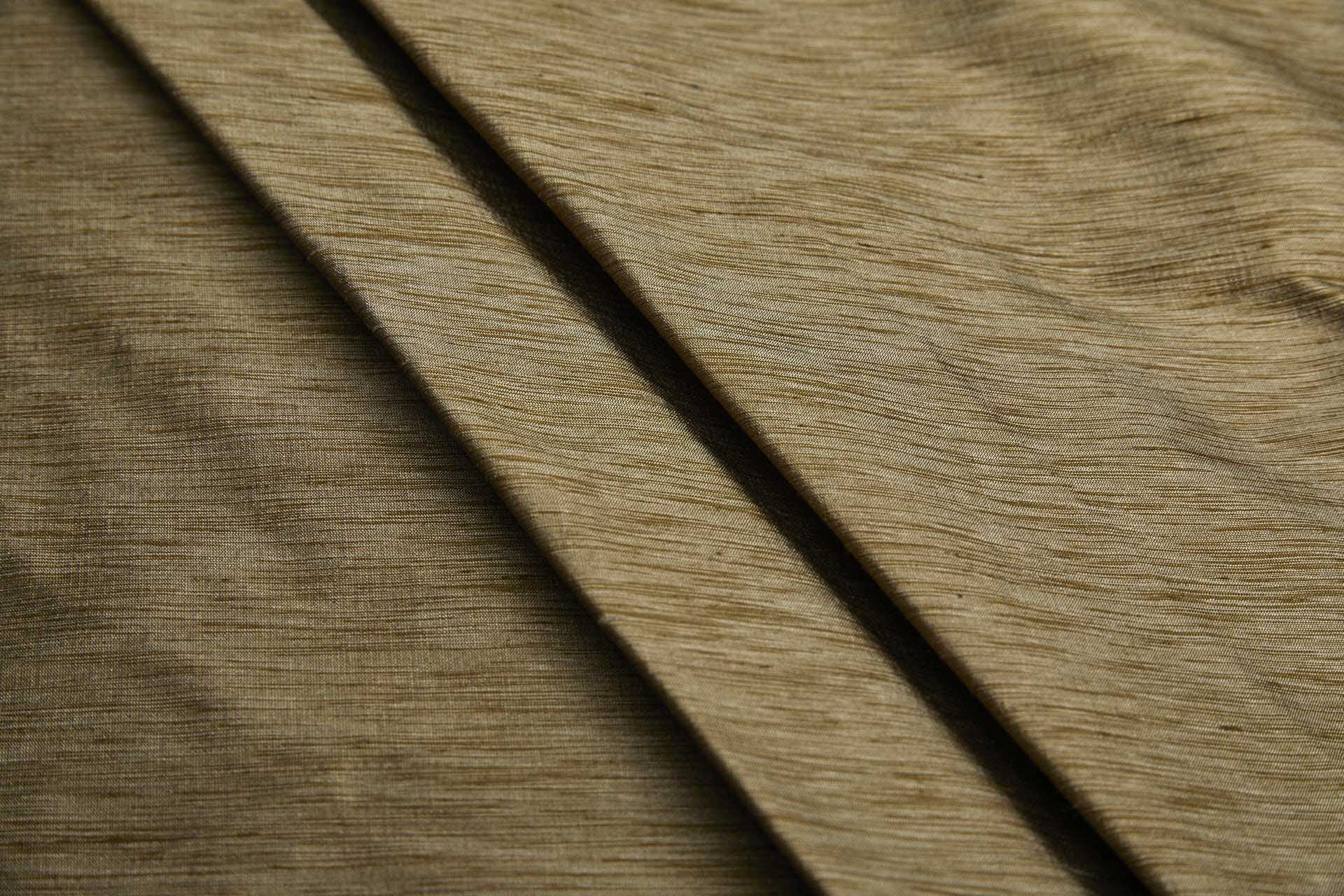 Three Tone Marl Silk Dupion - Olive fabric, image 5 of 6