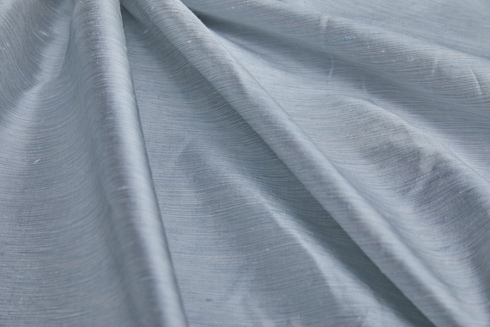 Three Tone Marl Silk Dupion - Pale Blue fabric, image 4 of 7