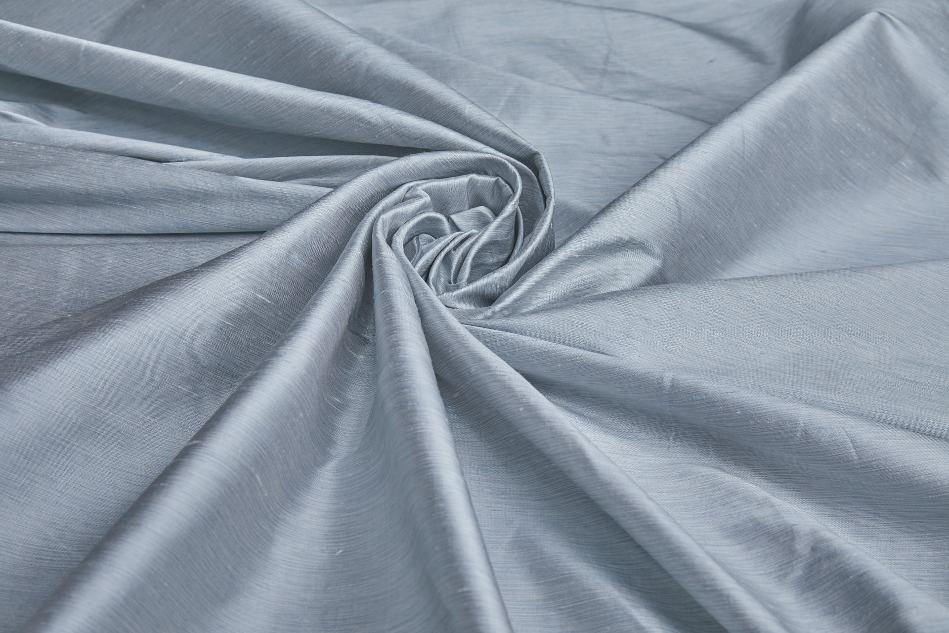 Three Tone Marl Silk Dupion - Pale Blue fabric