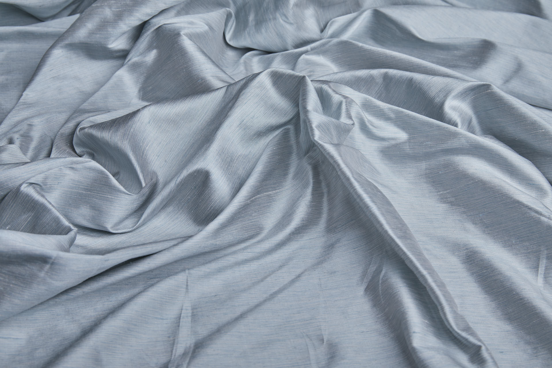 Three Tone Marl Silk Dupion - Pale Blue fabric, image 5 of 7