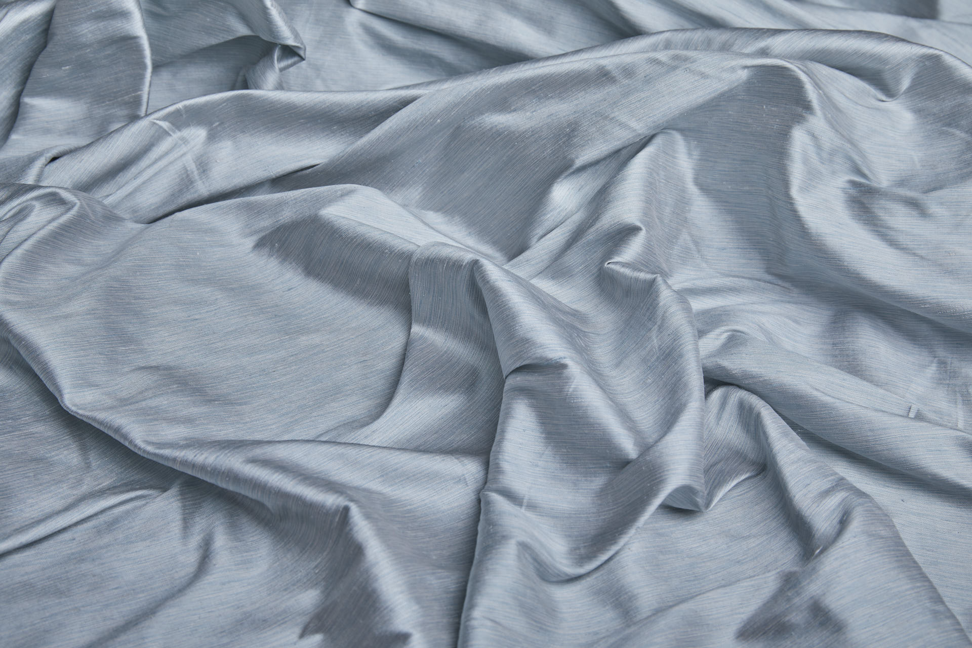 Three Tone Marl Silk Dupion - Pale Blue fabric, image 6 of 7