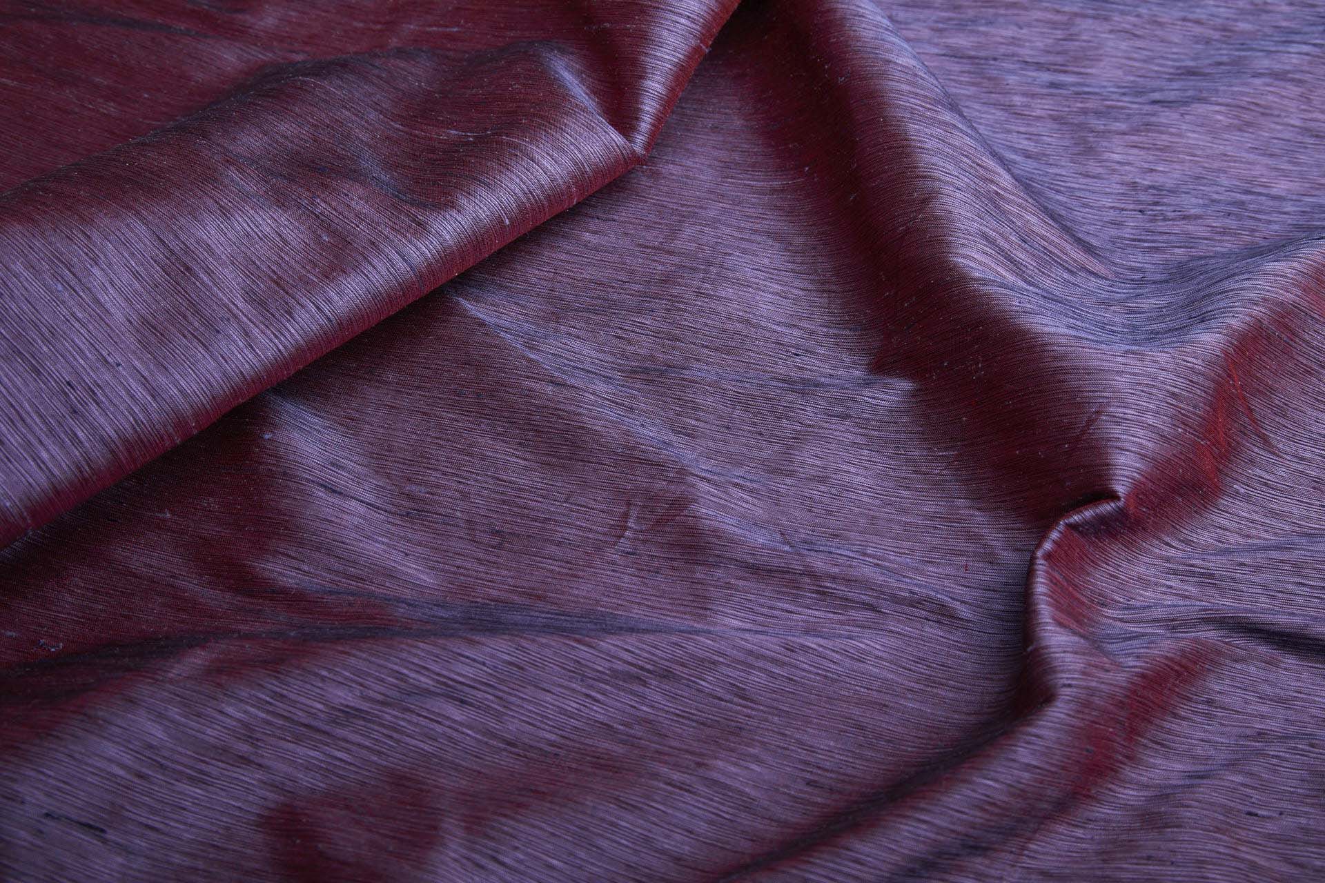 Three Tone Marl Silk Dupion - Plum fabric, image 7 of 8