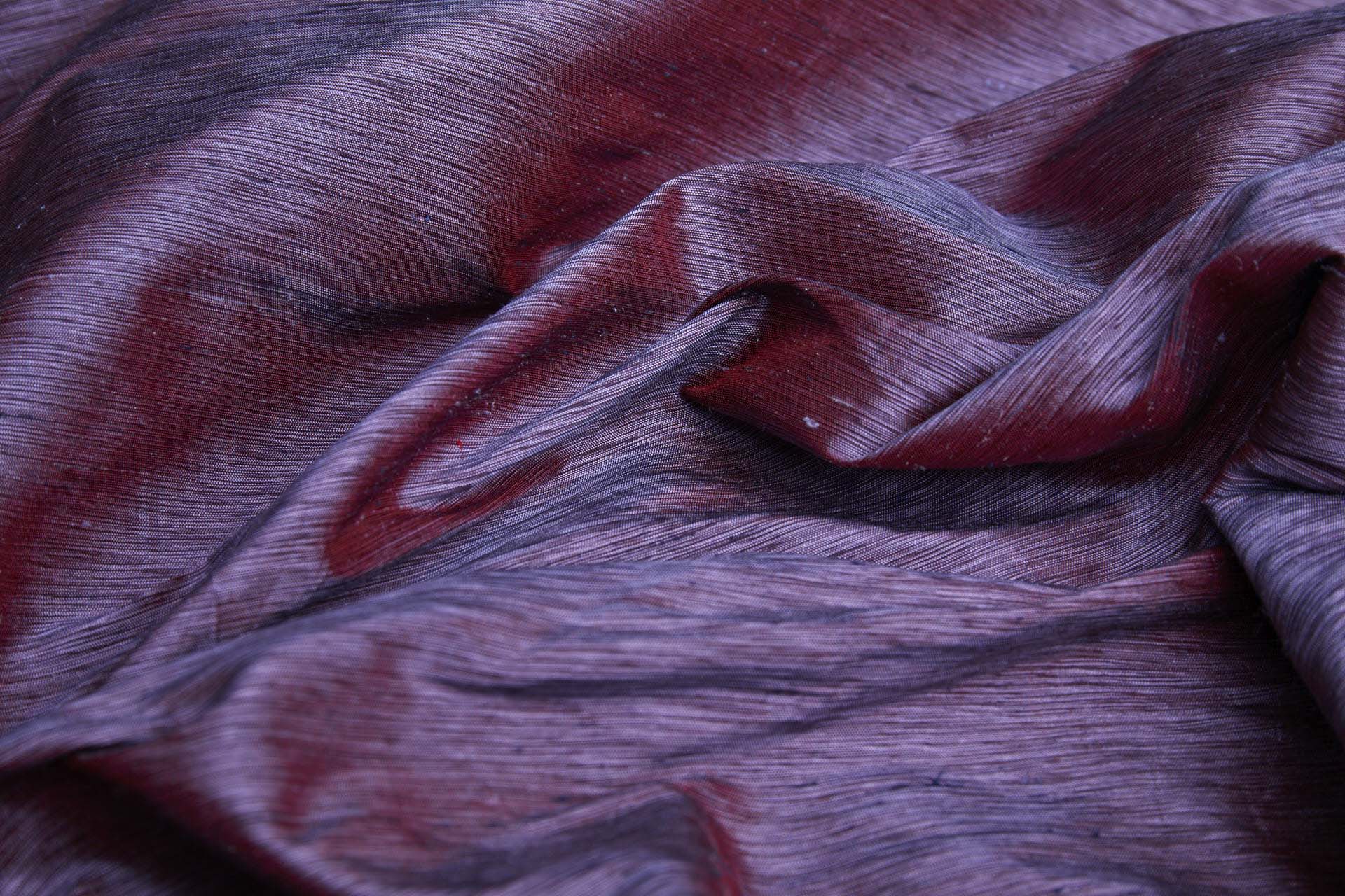 Three Tone Marl Silk Dupion - Plum fabric, image 5 of 8