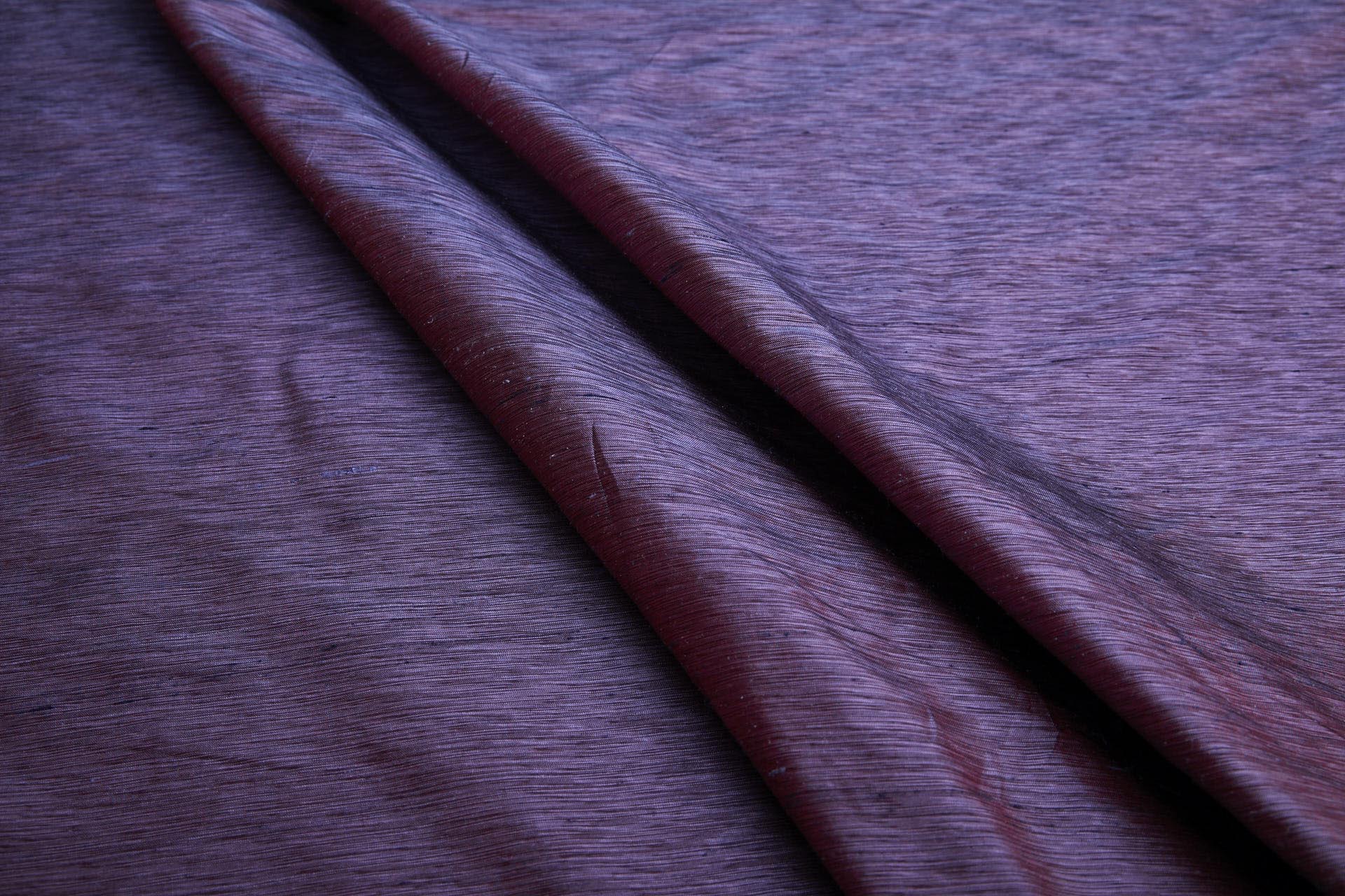 Three Tone Marl Silk Dupion - Plum fabric, image 6 of 8