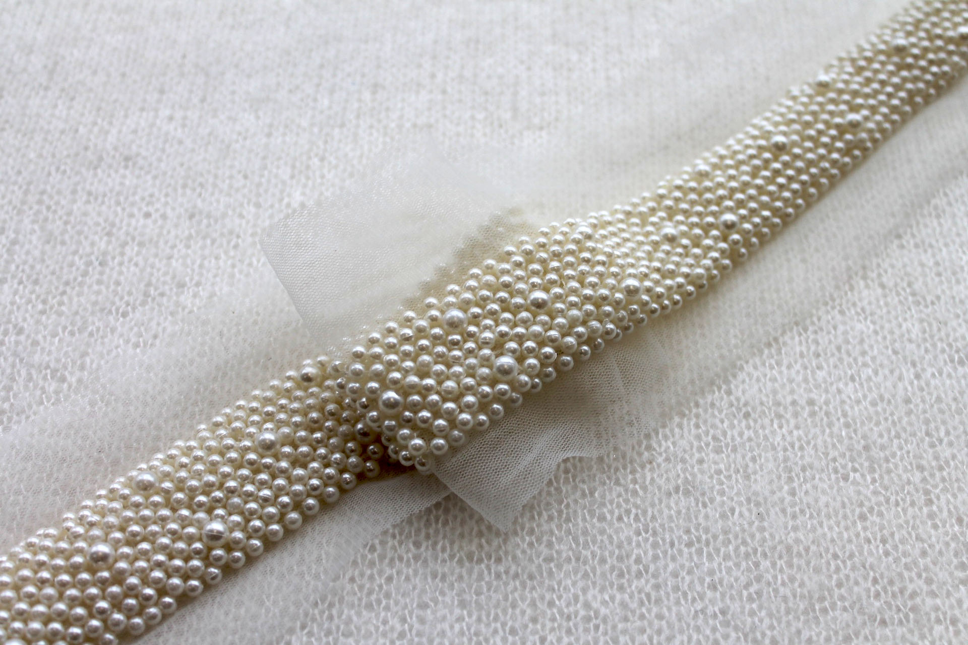 Cream Pearl Trim - Narrow, image 2 of 5