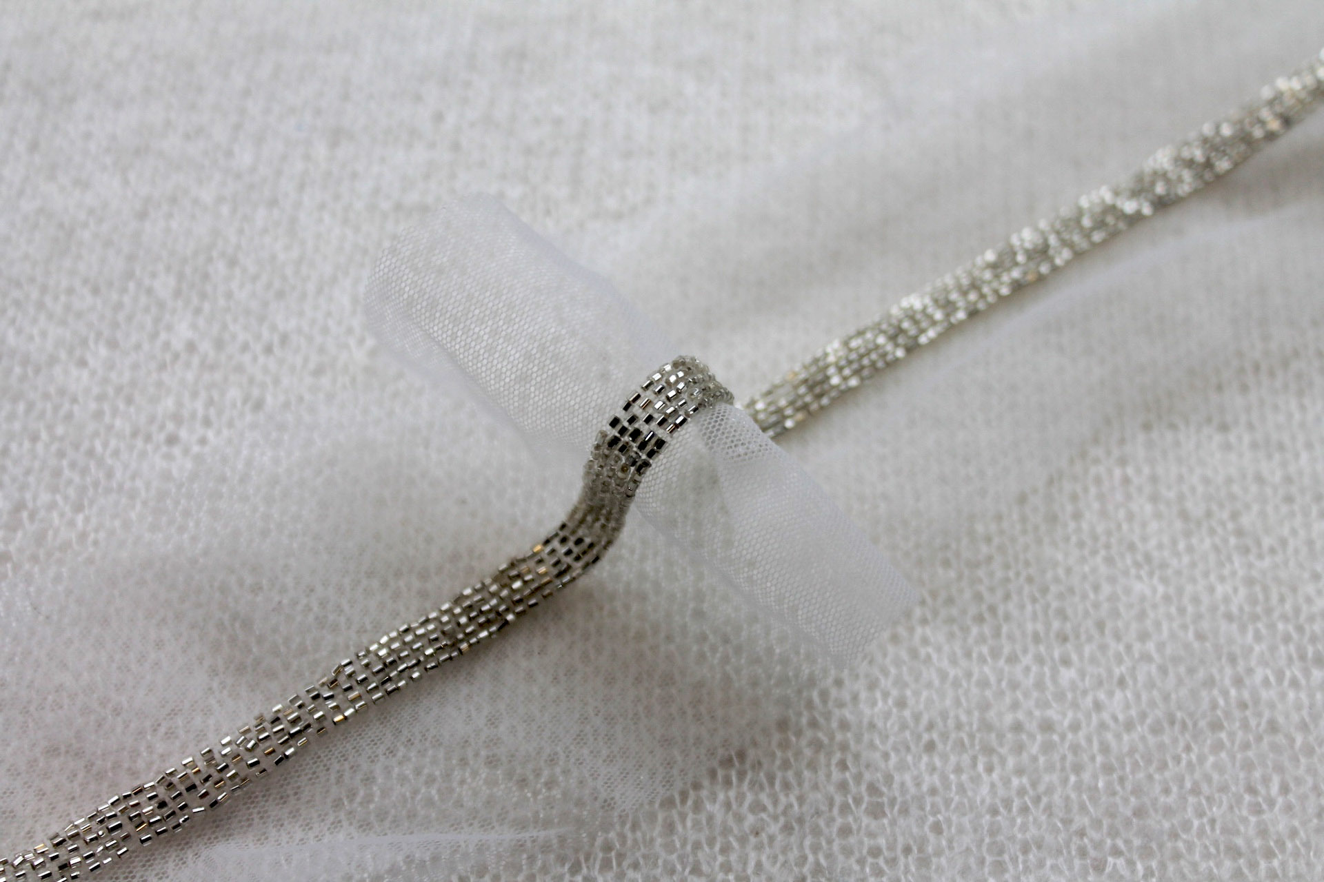 Beaded Micro Trim - Silver, image 2 of 3