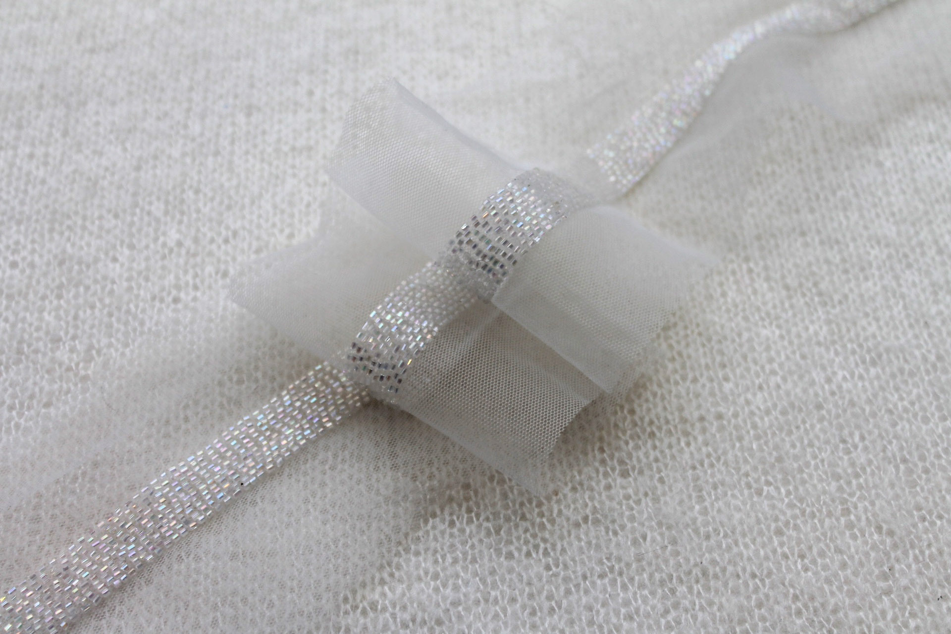 Beaded Micro Trim - Ivory AB - Wide