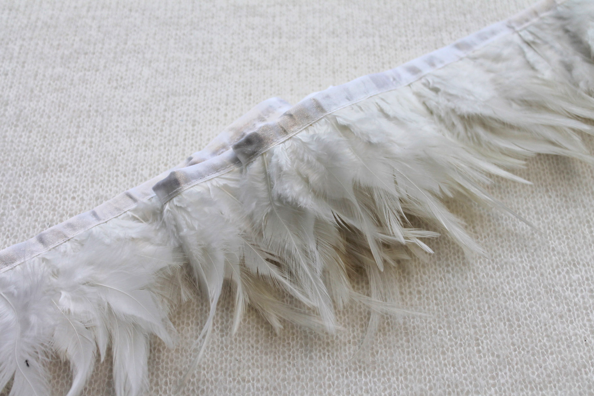 Feather Trim - Ivory, image 2 of 3